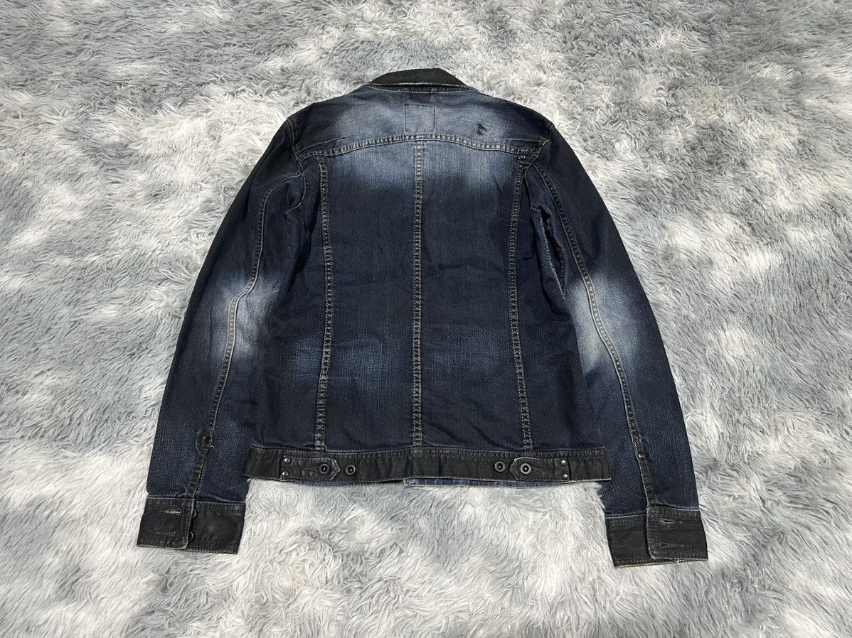 If Six Was Nine 🔥Sick Y2K Nicole Club For Men Waxed Denim Jacket Goth Punk Size US M / EU 48-50 / 2 - 5 Thumbnail