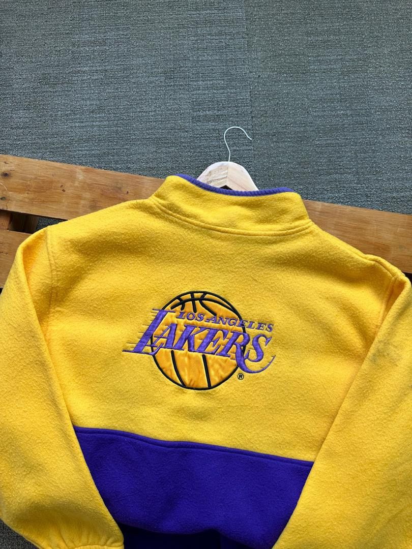 NBA VINTAGE NUTMEG NBA LAKERS HALF ZIPPER FLEECE Size US L / EU 52-54 / 3 - 3 Thumbnail
