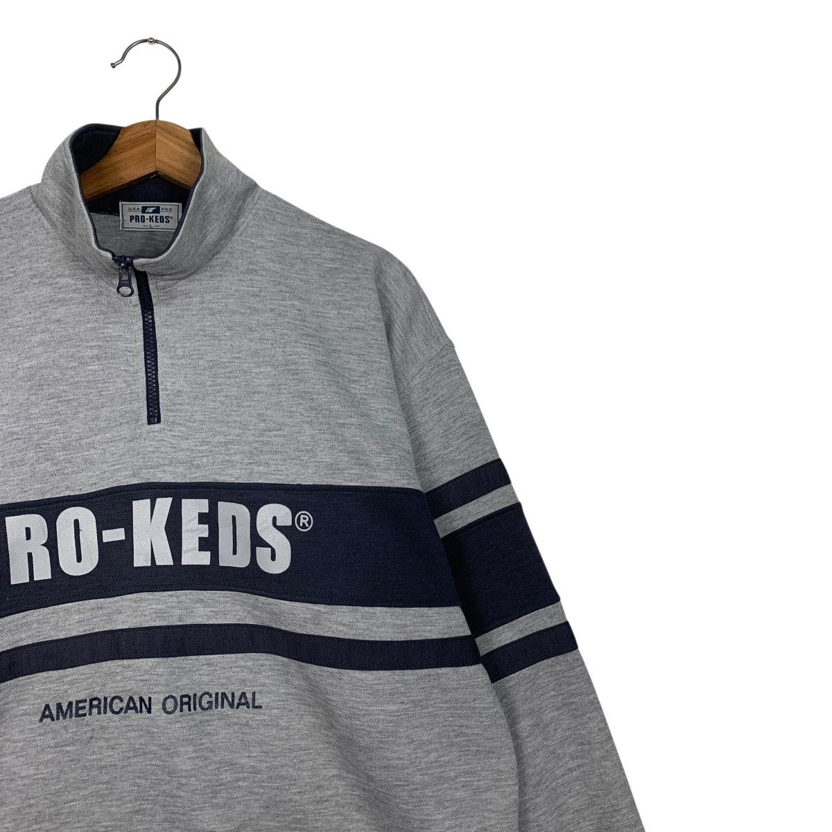 Pro-Keds 90’s PRO-KEDS Big Logo Half Zip Sweater Jumper #3579-C164 Size US L / EU 52-54 / 3 - 4 Thumbnail