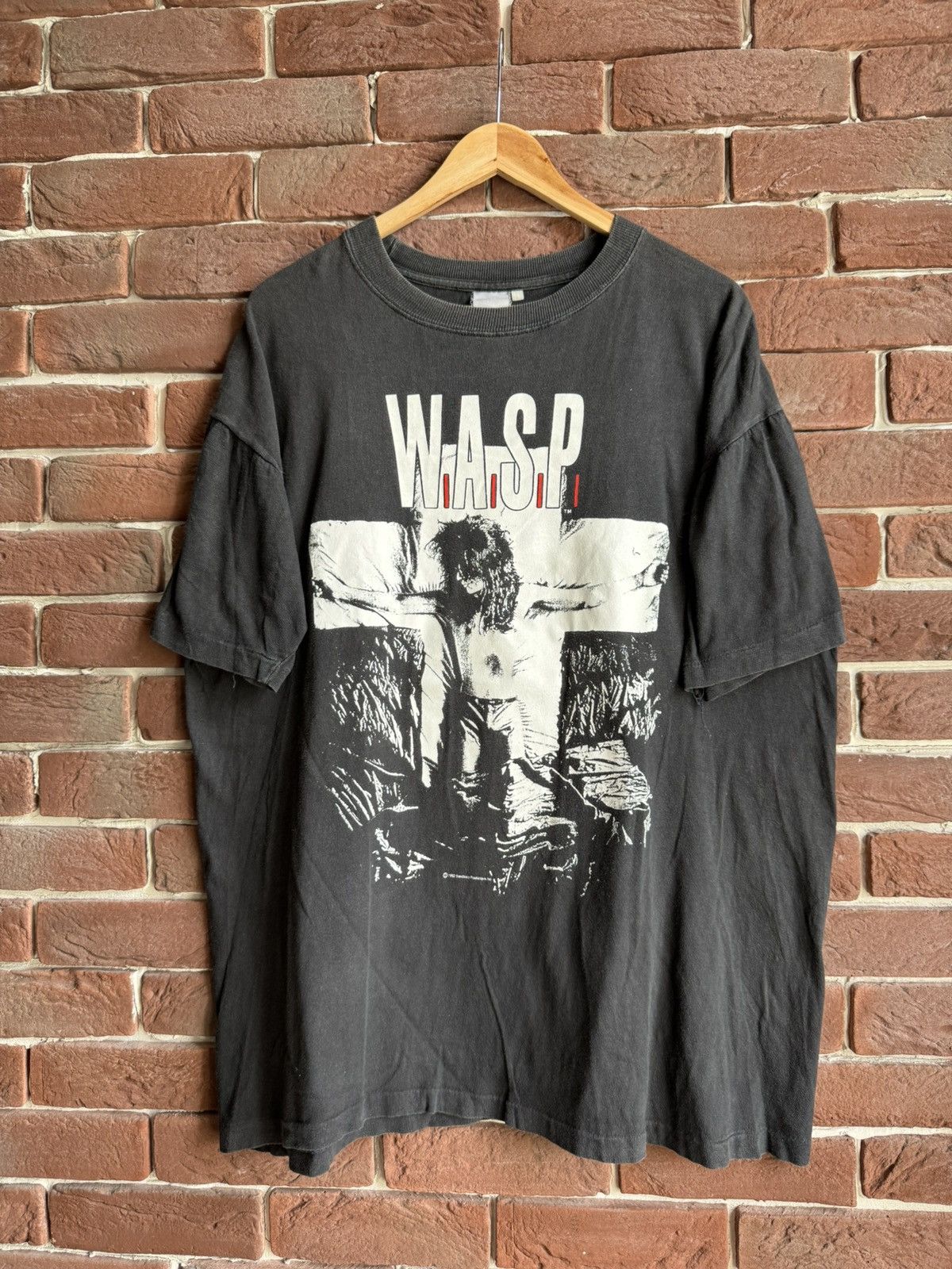 Band Tees Vintage 90s Rock Band 1992 WASP W.A.S.P The Crimson Idol Size US XL / EU 56 / 4 - 1 Thumbnail