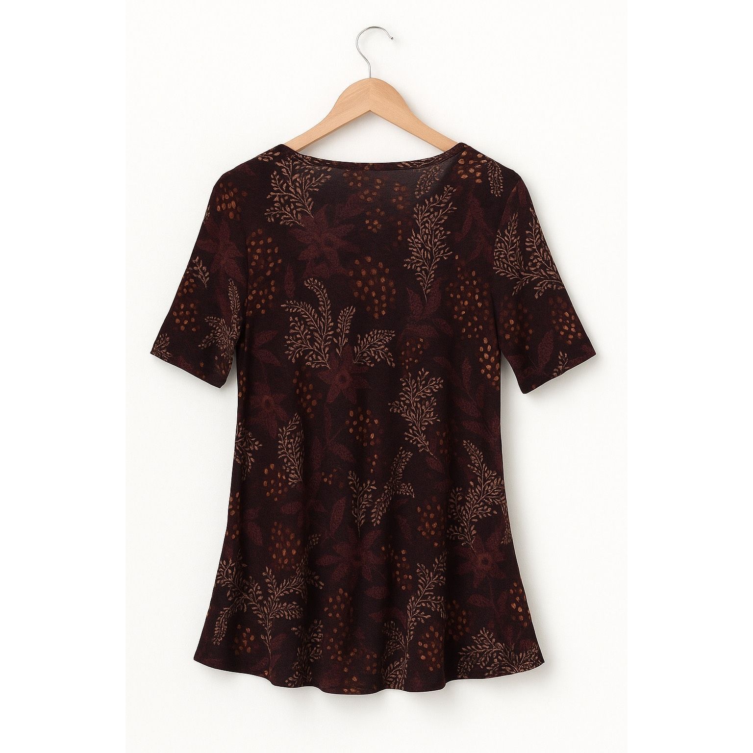 Other LuLaRoe Floral Perfect Tee Women’s Small – Purple Short Slee Size S / US 4 / IT 40 - 4 Thumbnail