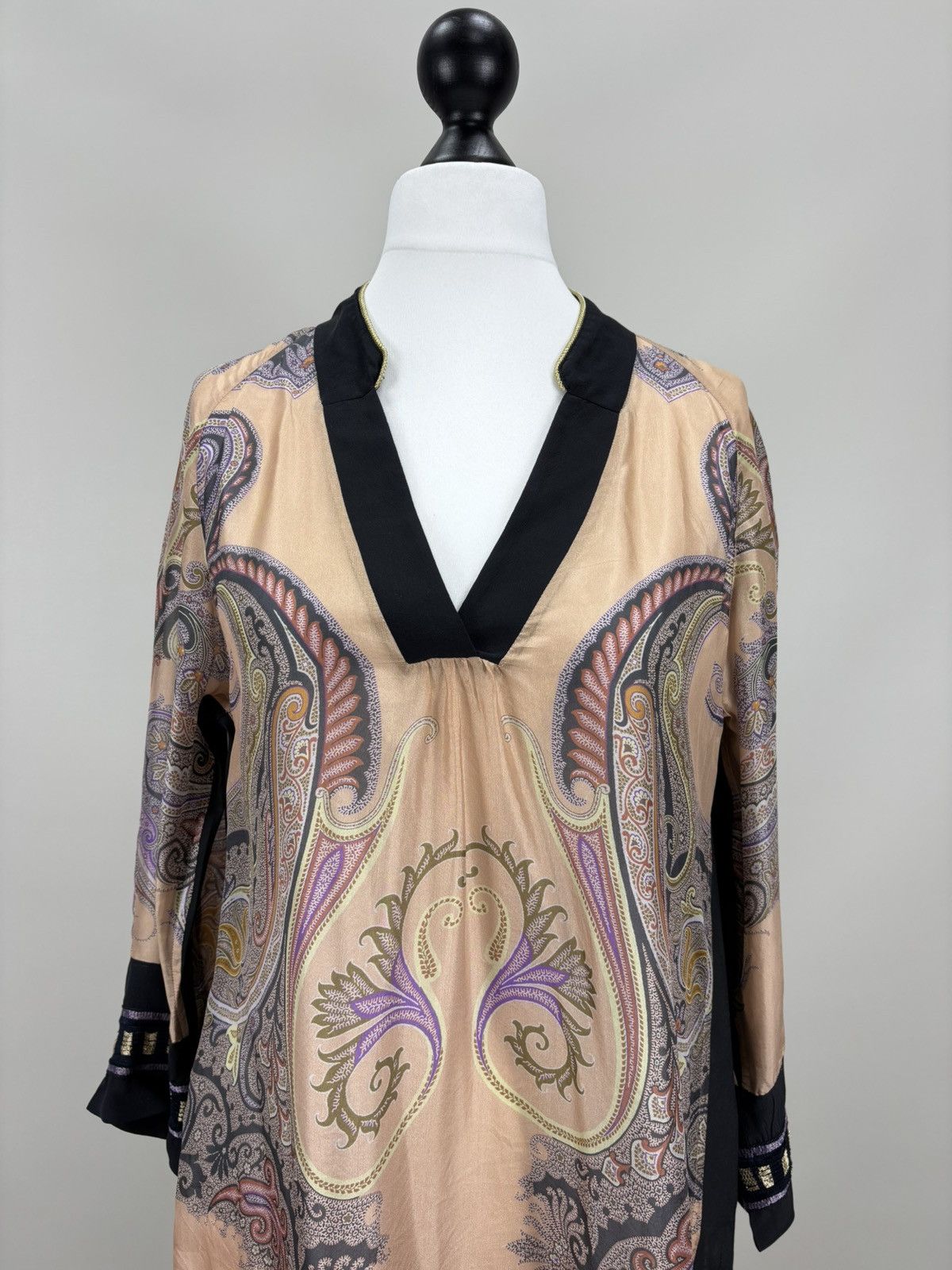 Designer × Etro Womens silk dresses ETRO Size 42 Color Multicolor Size M / US 6-8 / IT 42-44 - 3 Thumbnail
