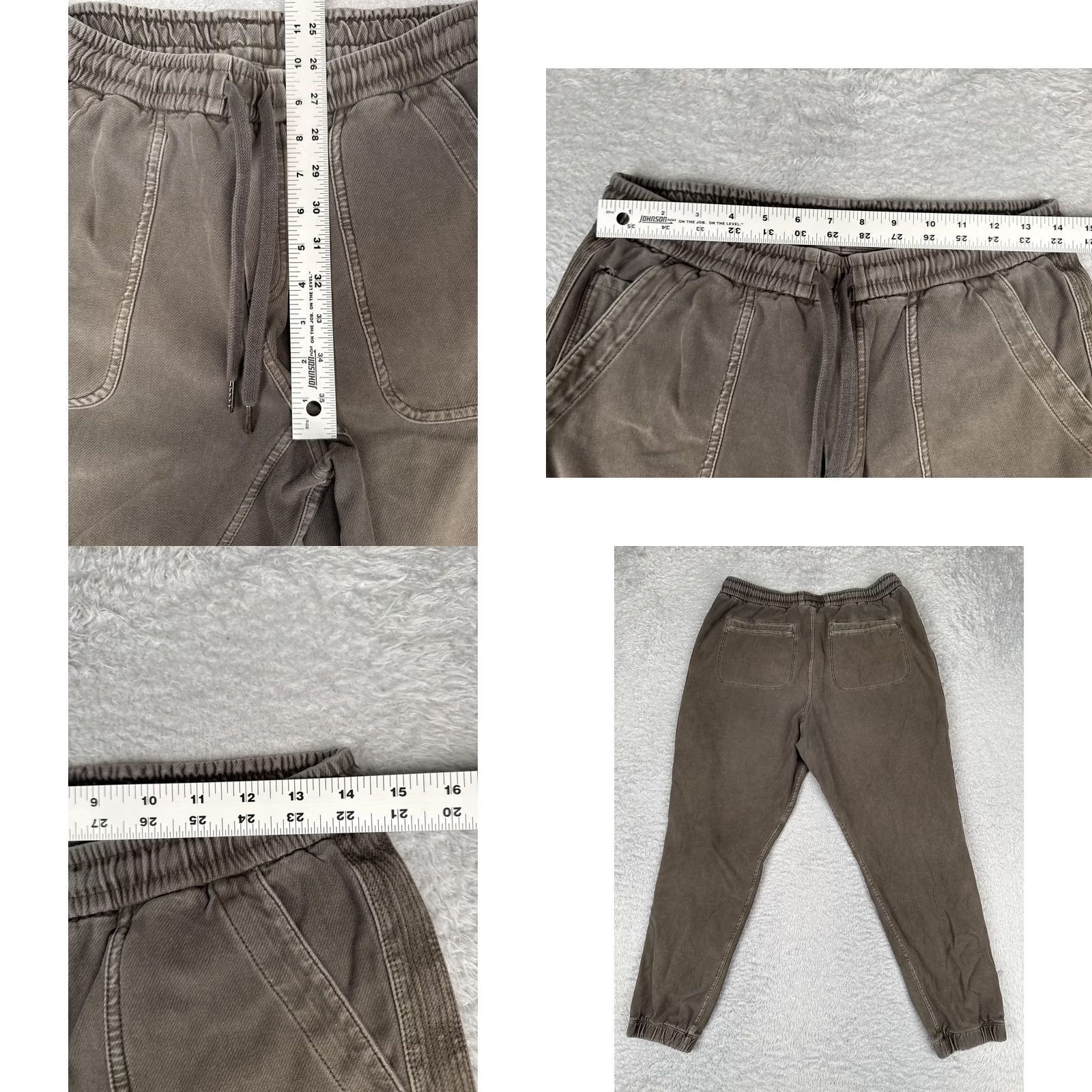Athleta Athleta Farallon Jogger Pants Womens 8 Brown Twill Elastic Waist Pockets Casual Travel Size 30" / US 8 / IT 44 - 8 Thumbnail