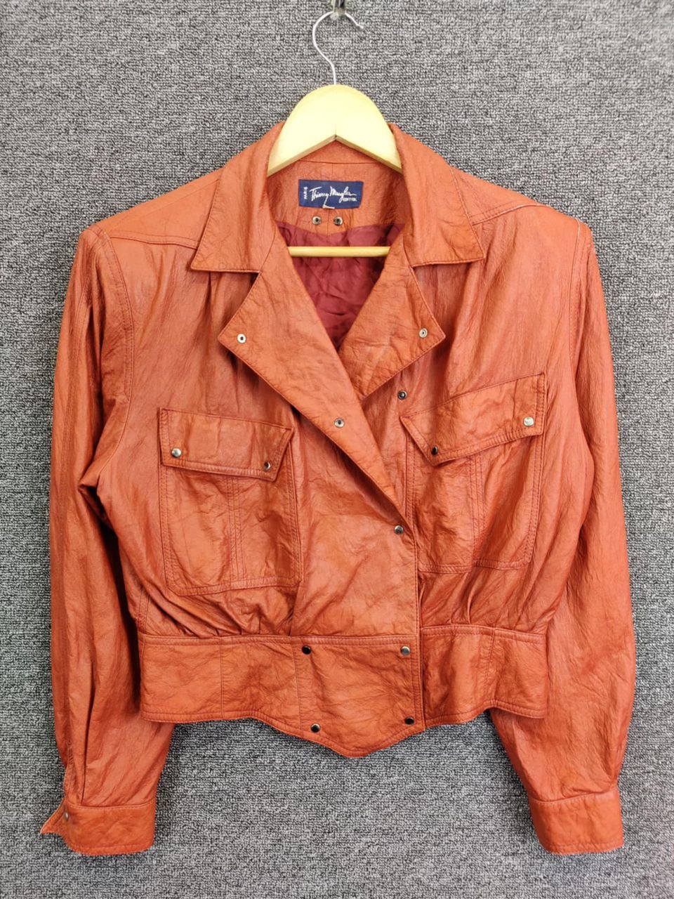 Vintage Thierry Mugler Suede Leather Jacket