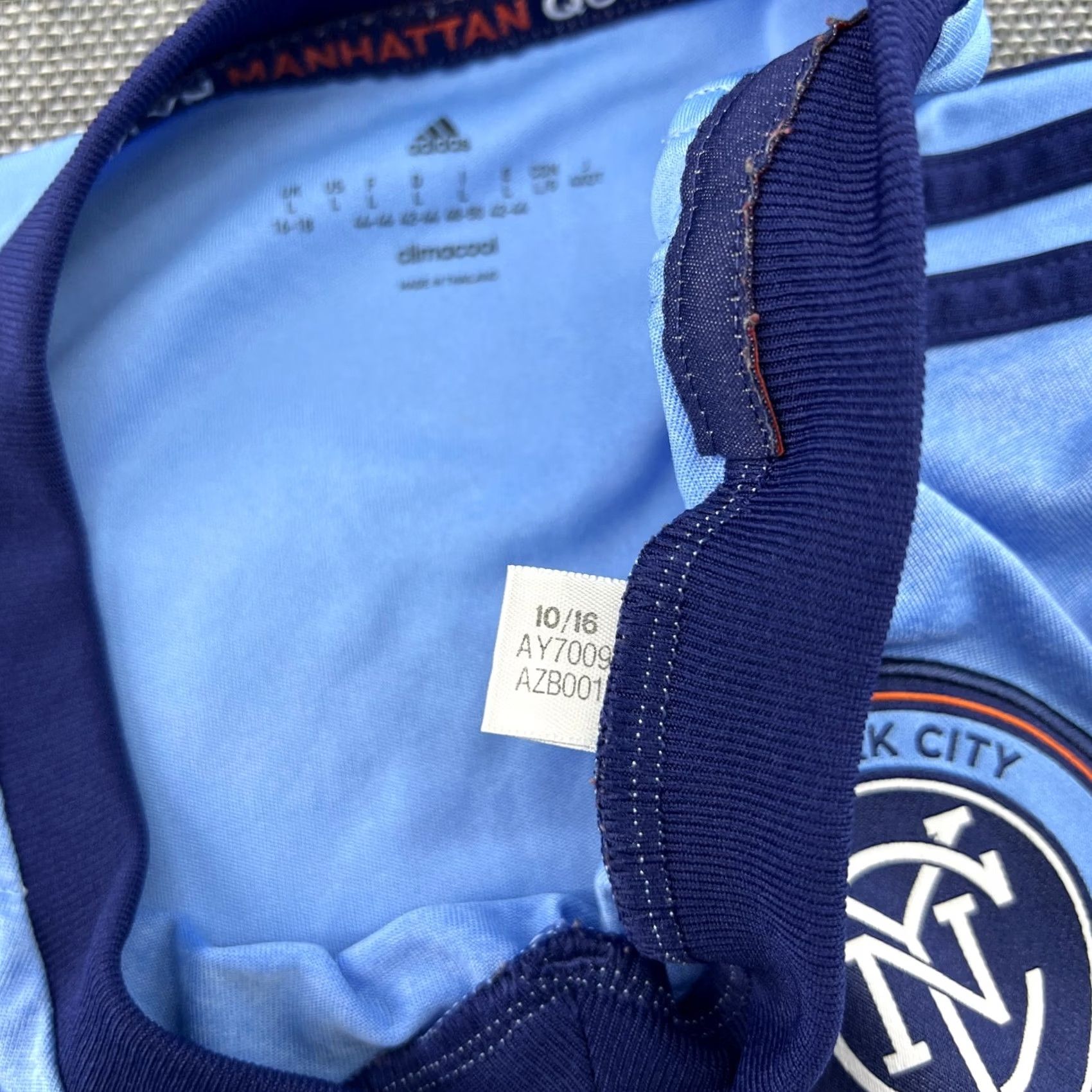 Adidas New York City FC Home Adidas Shirt Blue Womens Large Football Jersey Ladies L Short Sleeve Pullover Moisture Wicking Quick Dry T-Shirt Showcase Size L / US 10 / IT 46 - 6 Thumbnail