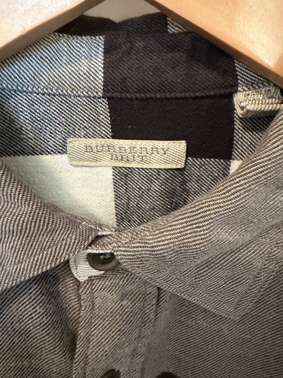 Burberry Burberry Brit Check Flannel Shirt Gray Size M Size US M / EU 48-50 / 2 - 3 Thumbnail