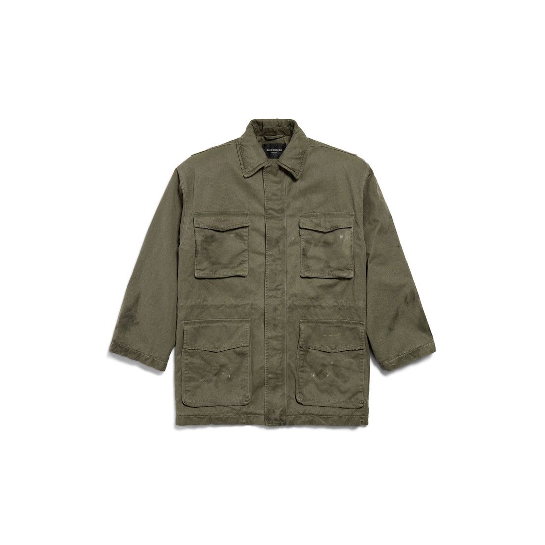 Balenciaga o1w1db10326 Disproportionate Parka in Green Size US L / EU 52-54 / 3 - 5 Thumbnail