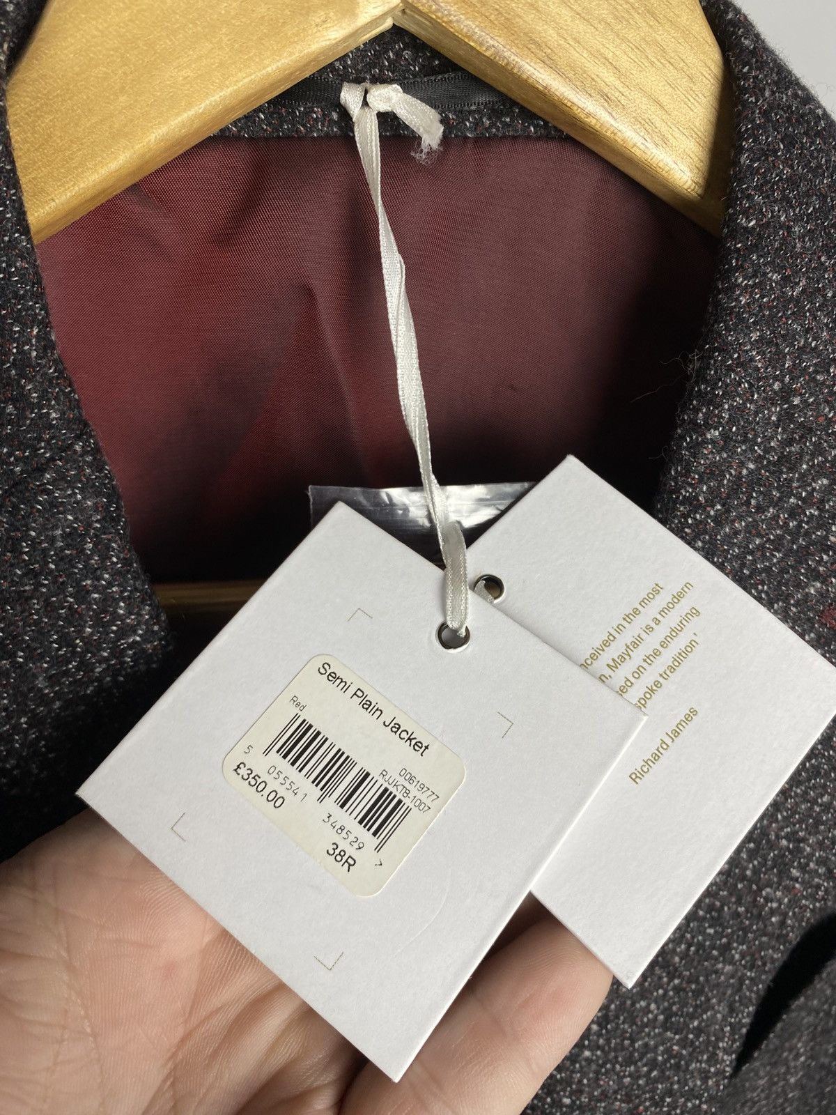 Designer RRP 350£ New Luxury Richard James blazer ITALY Size 38R - 6 Thumbnail