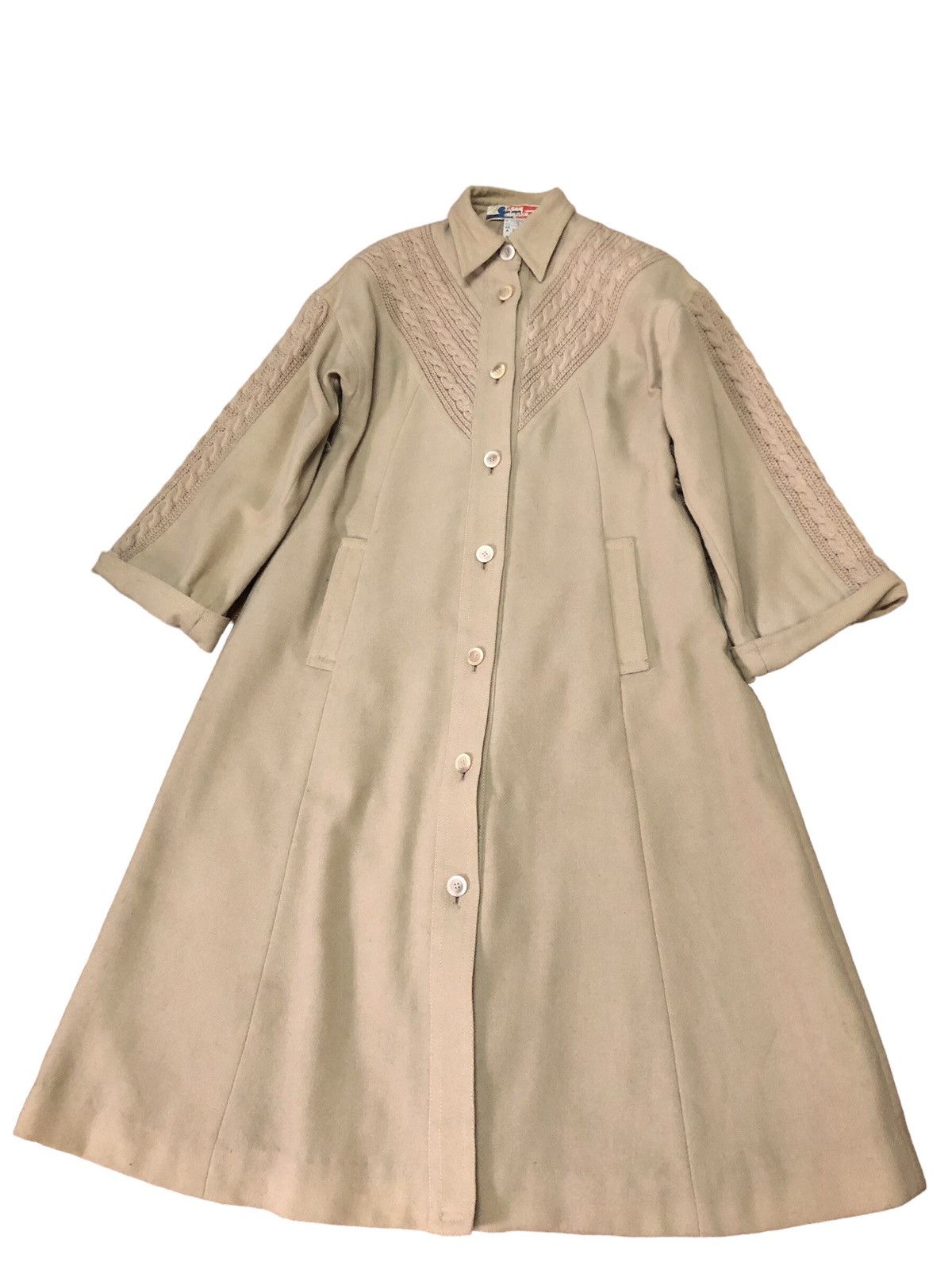 Rare !! Vintage 70’s Tailor By Issey Miyake Wool Long Coat