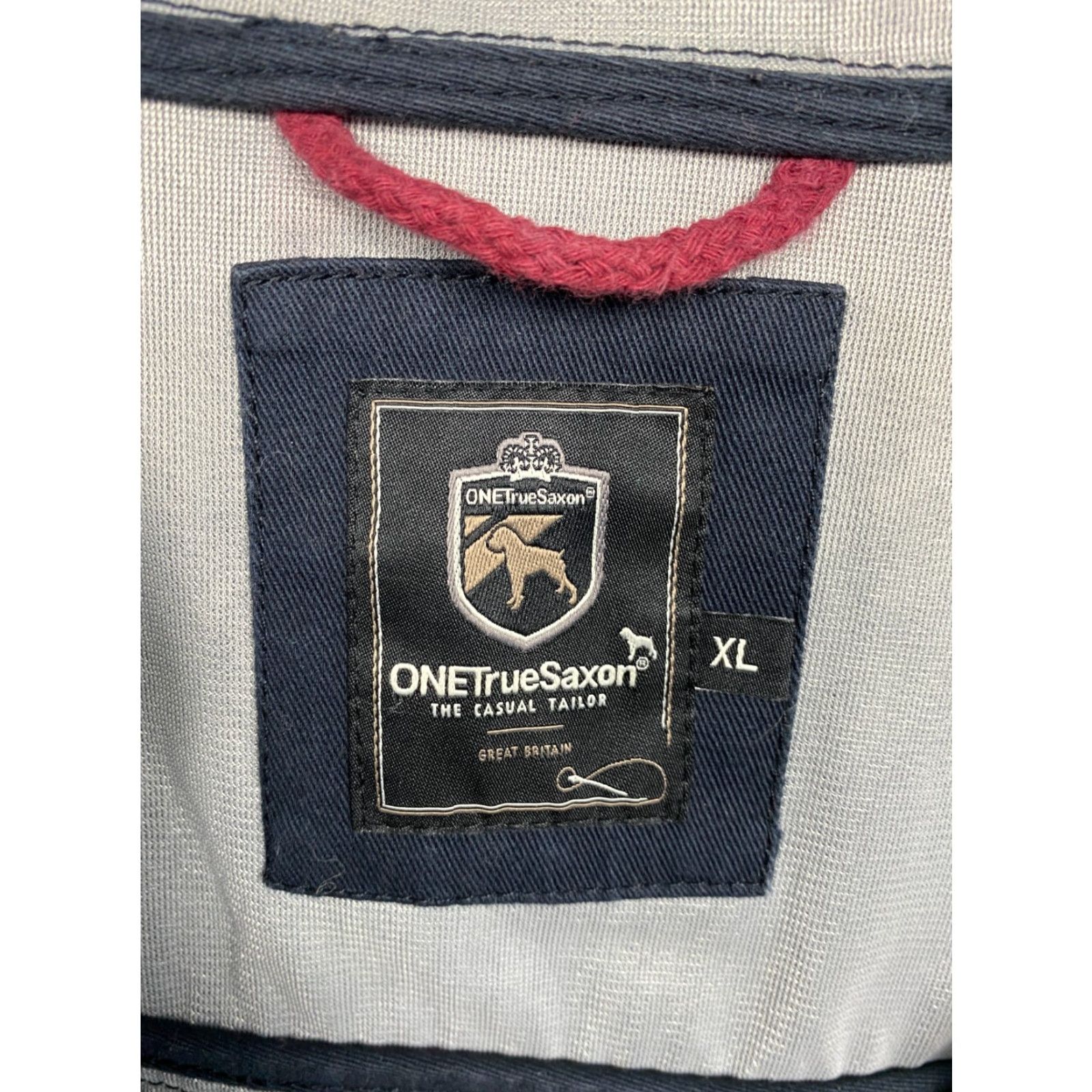Vintage One True Saxon Vintage Mens Jacket Waterproof Multi Pocket XL Blue - Military Style Size US XL / EU 56 / 4 - 7 Thumbnail