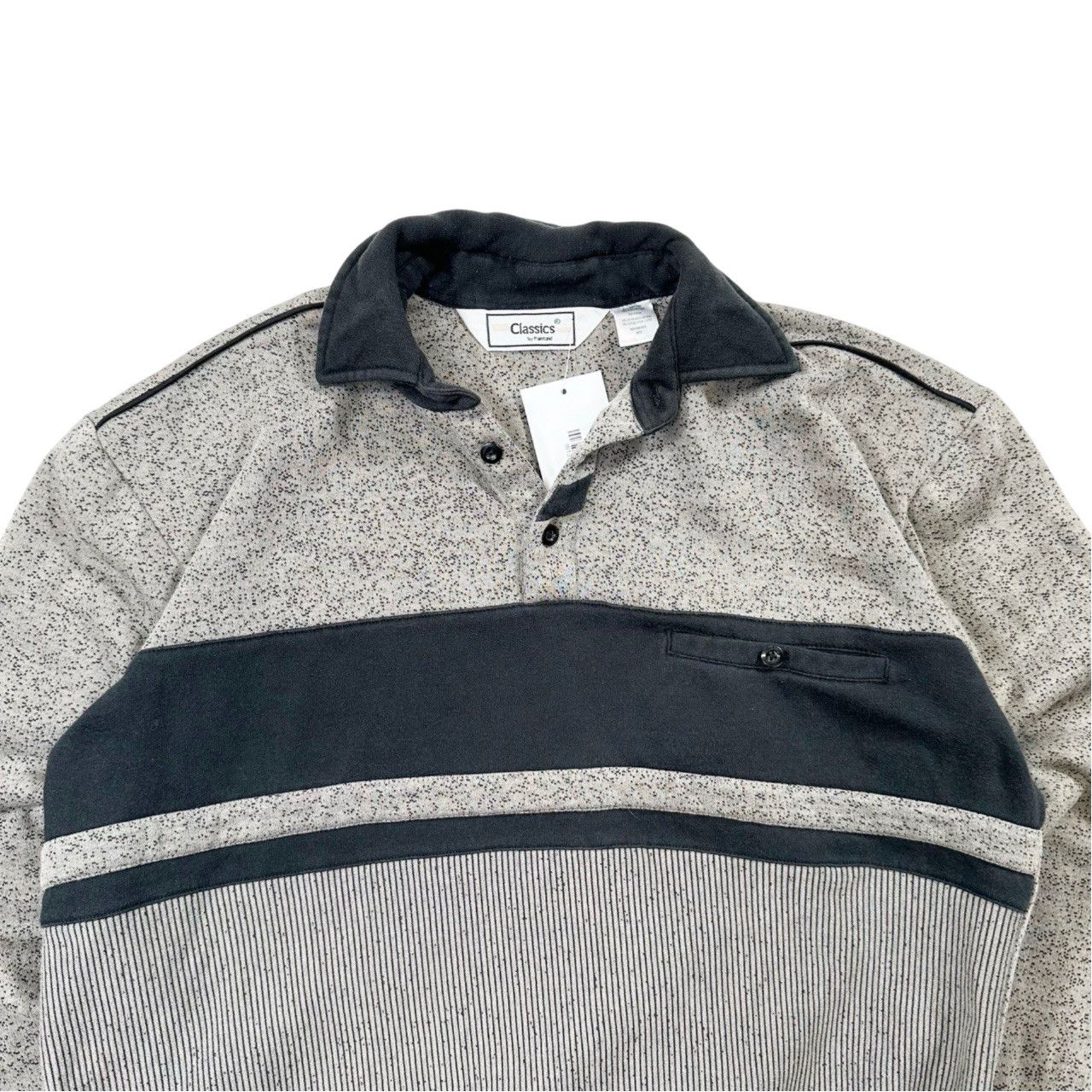 Vintage Vintage 90s Quarter Button Up Long Sleeve Bowling Sweater Size US M / EU 48-50 / 2 - 2 Thumbnail
