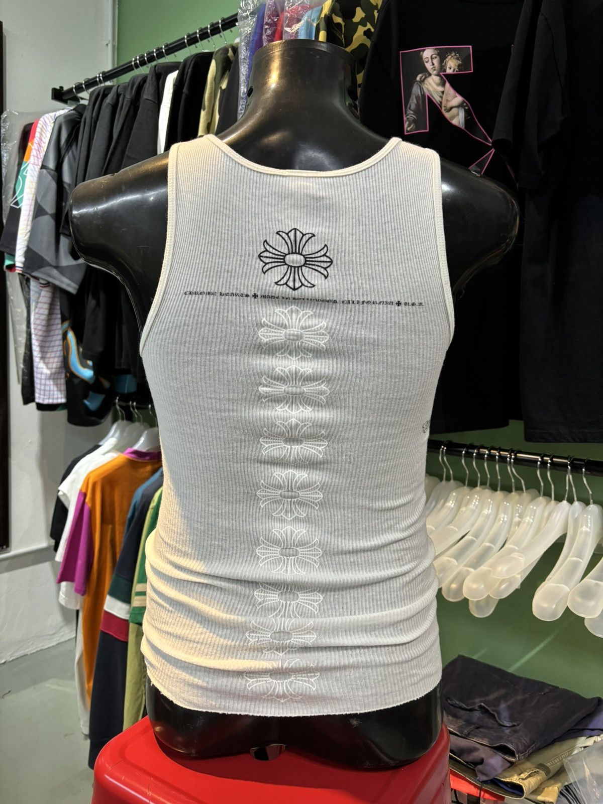 Great Description About Chrome Hearts White Tank Top