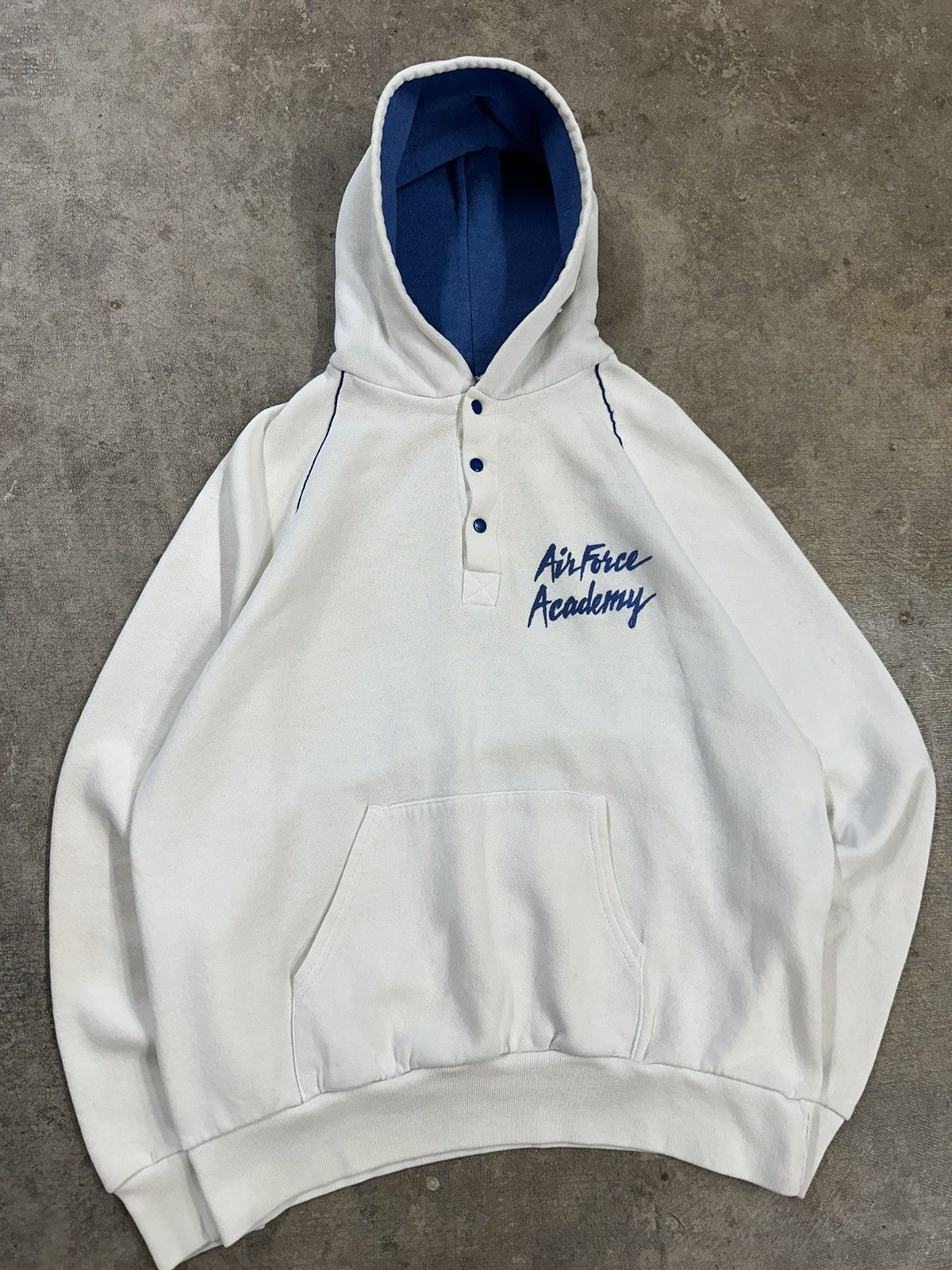 Vintage Vintage 90s Air Force Academy Military Army Hoodie Size US S / EU 44-46 / 1 - 3 Thumbnail