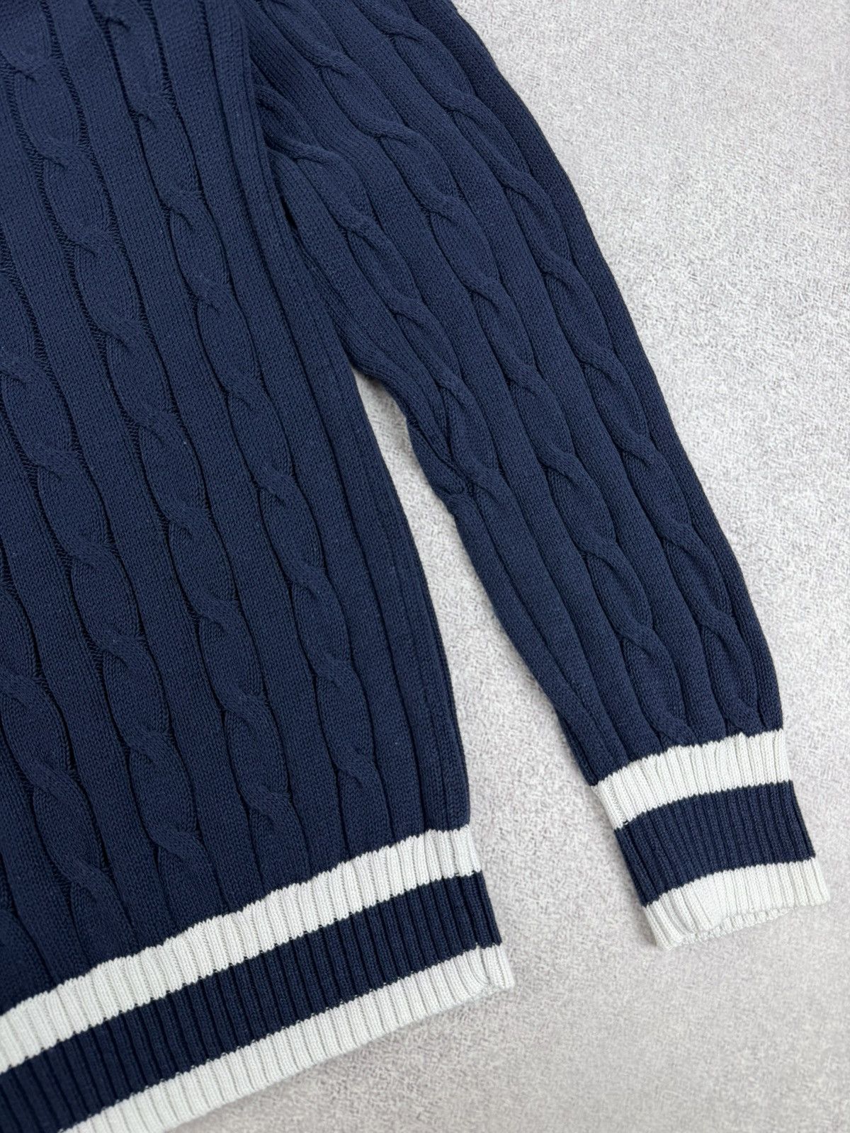 Gran Sasso Gran Sasso Oraganic Cotton V-Neck Knit Sweater Size 50 Size US M / EU 48-50 / 2 - 11 Thumbnail