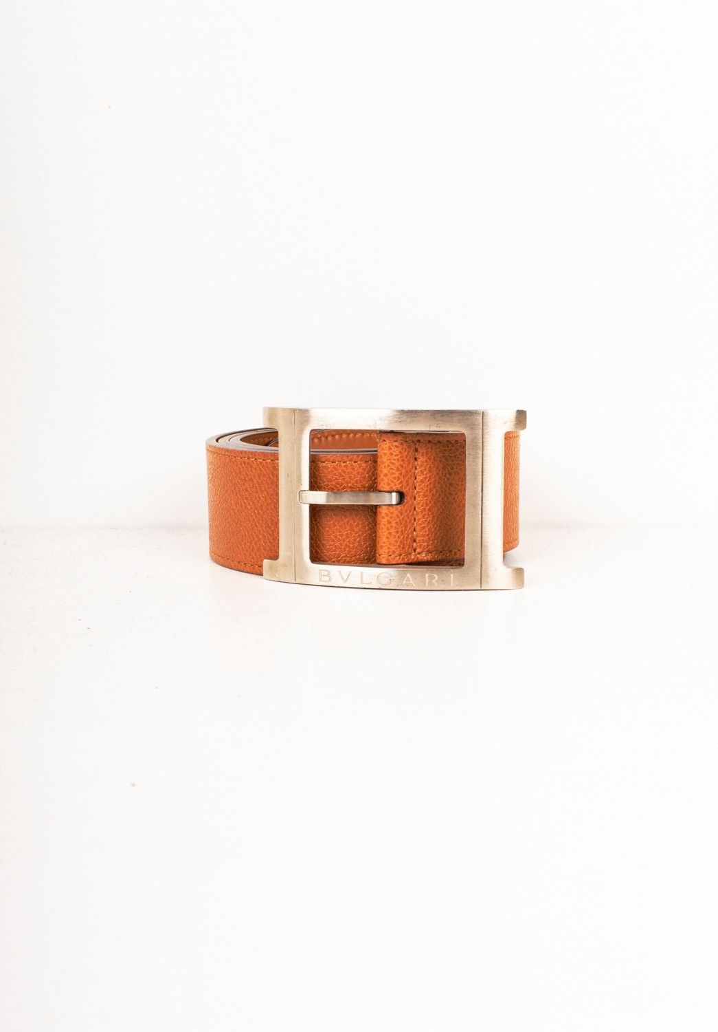 Bvlgari Bvlgari Men Leather Belt Size L Size 40 - 1 Thumbnail