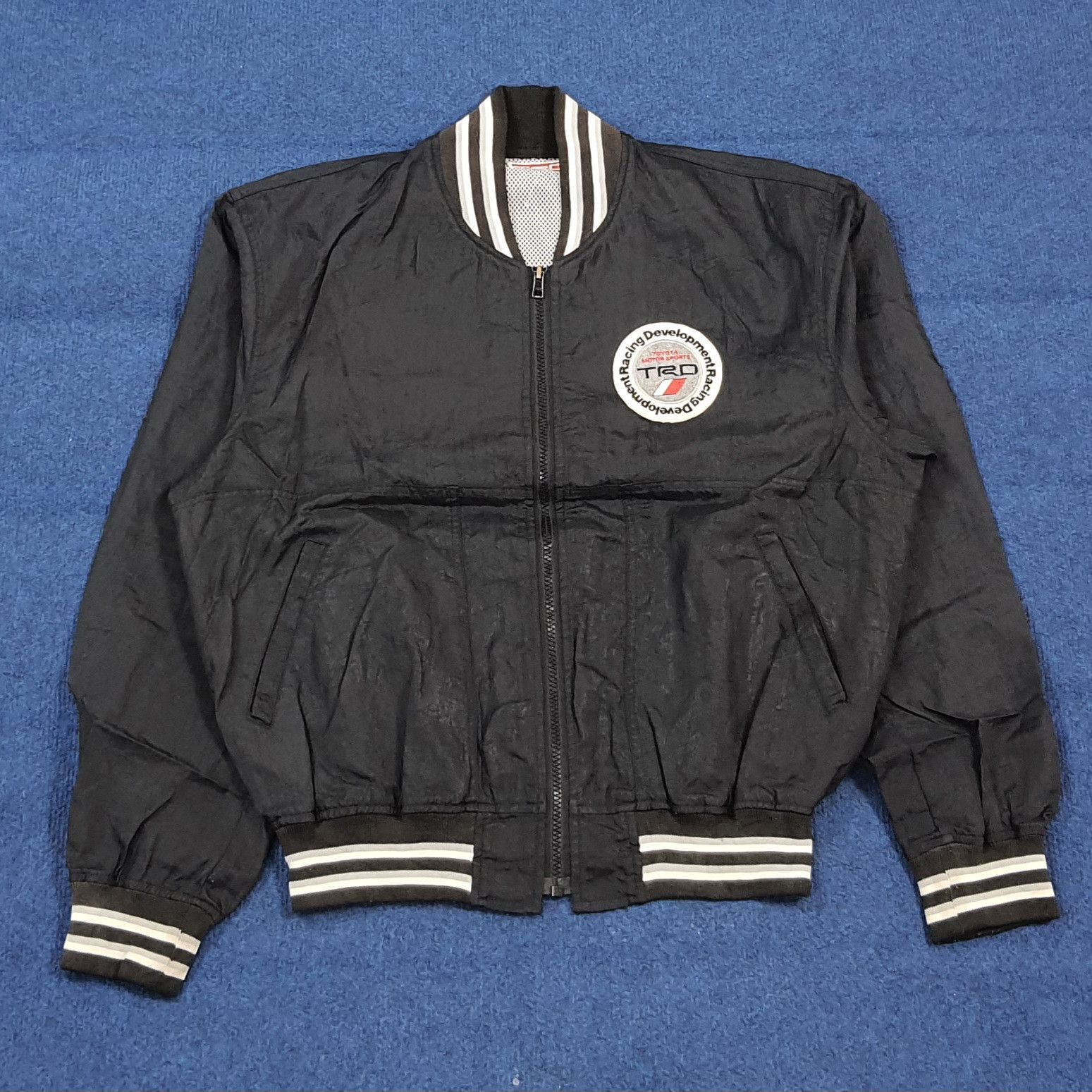 Japanese Brand Vintage 90s Toyota TRD Racing Jacket Black Bomber C300N6 Size US M / EU 48-50 / 2 - 3 Thumbnail