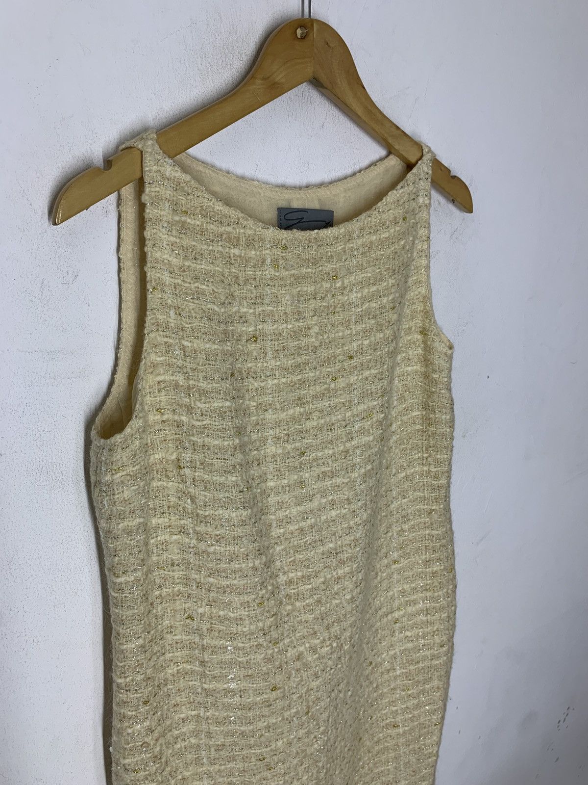 Versace Vintage Tweed Silk GENNY by Gianni Versace Maxi Dress Size XL / US 12-14 / IT 48-50 - 8 Thumbnail