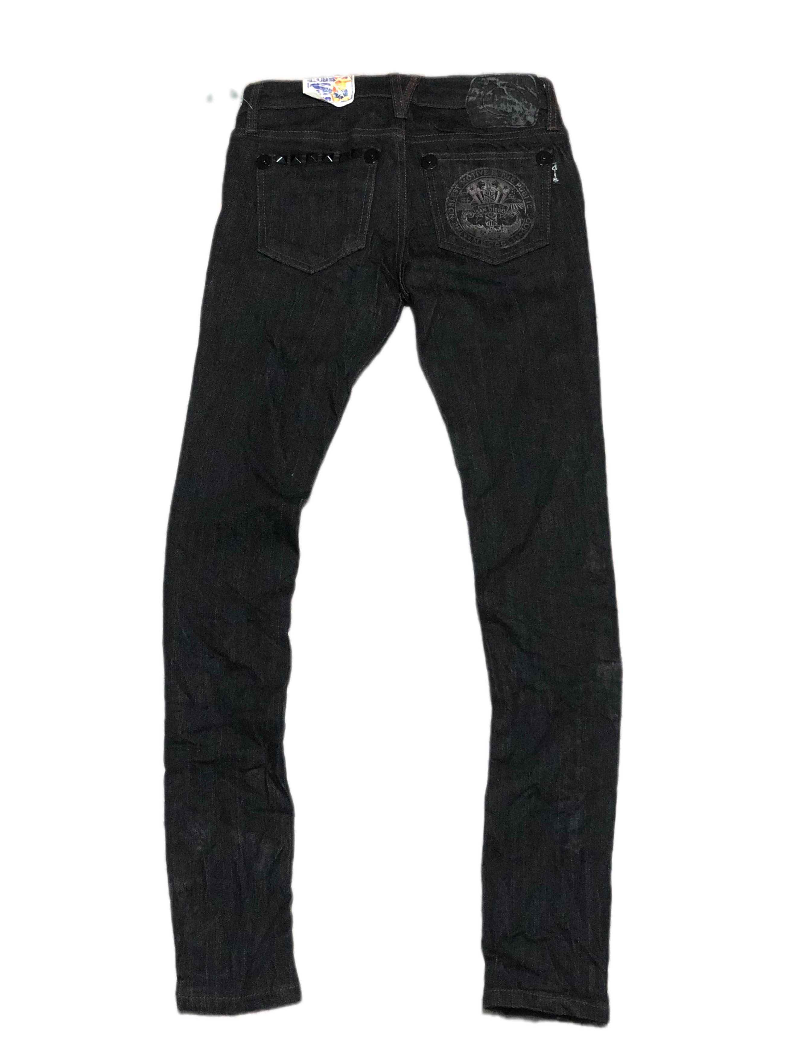 If Six Was Nine d.i.a gyaru japanese denim jeans pants Size 25" / US 0 / IT 36 - 2 Thumbnail