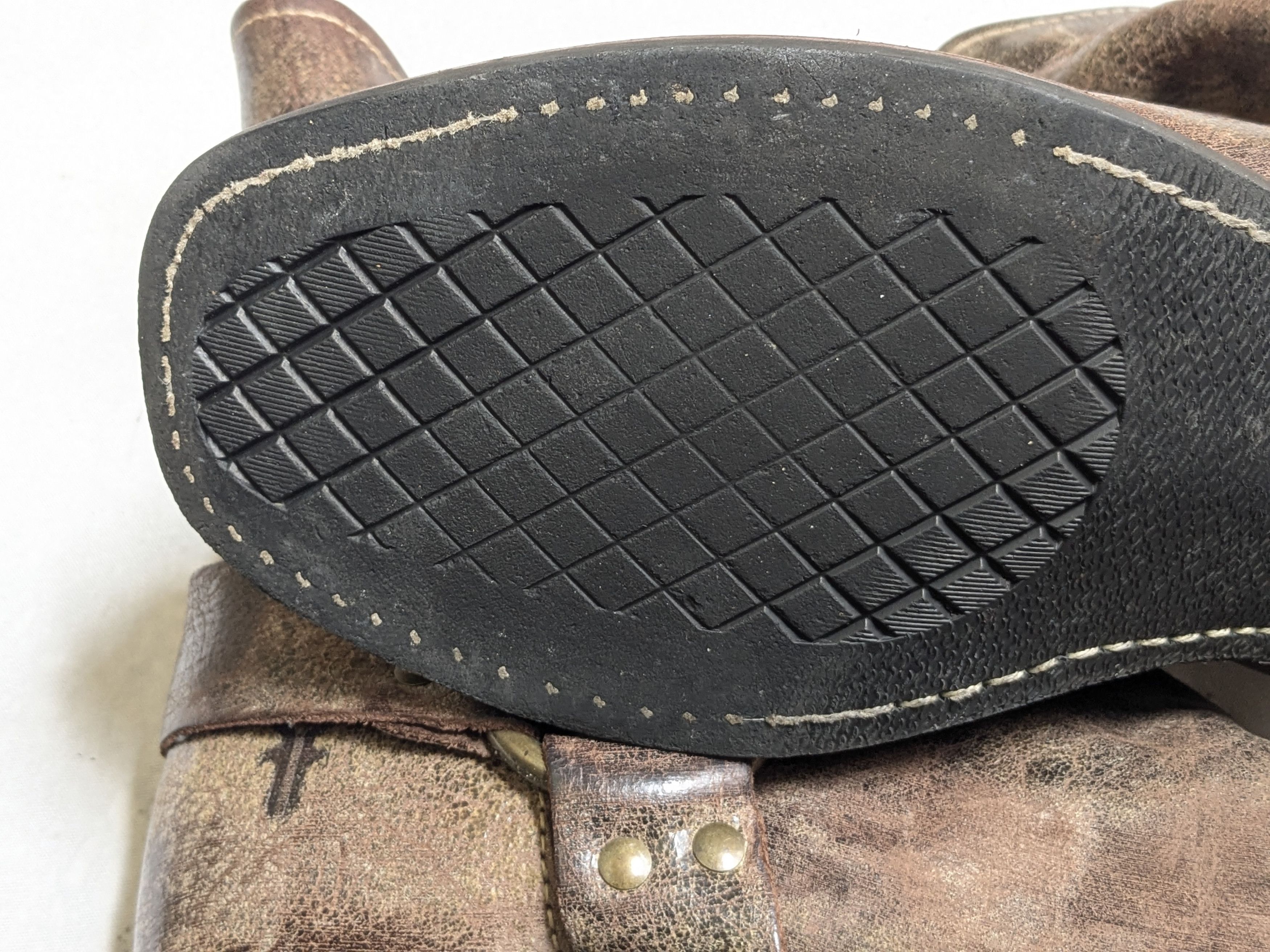 Frye Frye Harness Boots Brown Leather 9 M Buckle Size US 9 / EU 42 - 18 Thumbnail