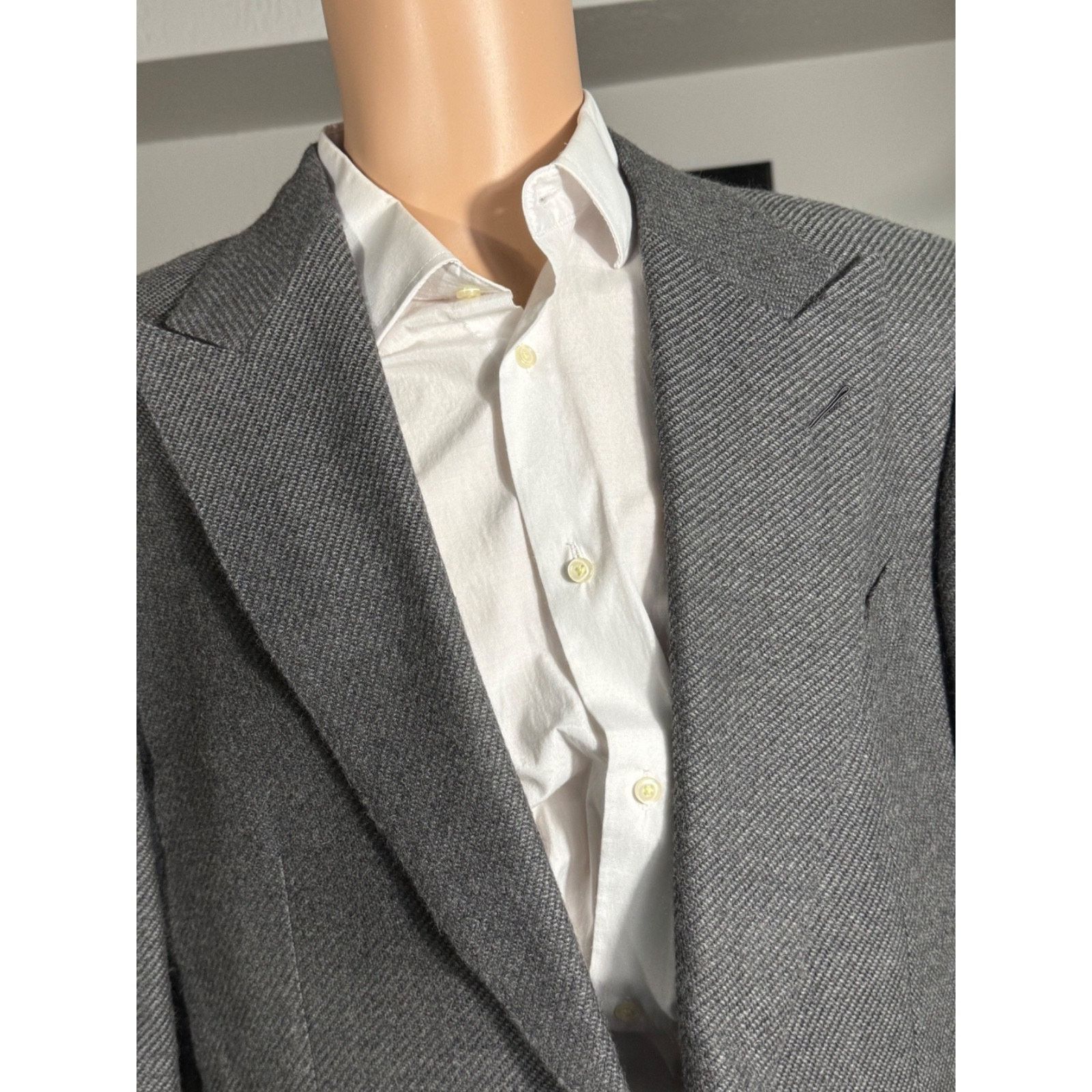 Tom Ford Tom Ford Gray Alpaca Cashmere Tweed Blazer Jacket 44R Peak Size 44R - 3 Thumbnail
