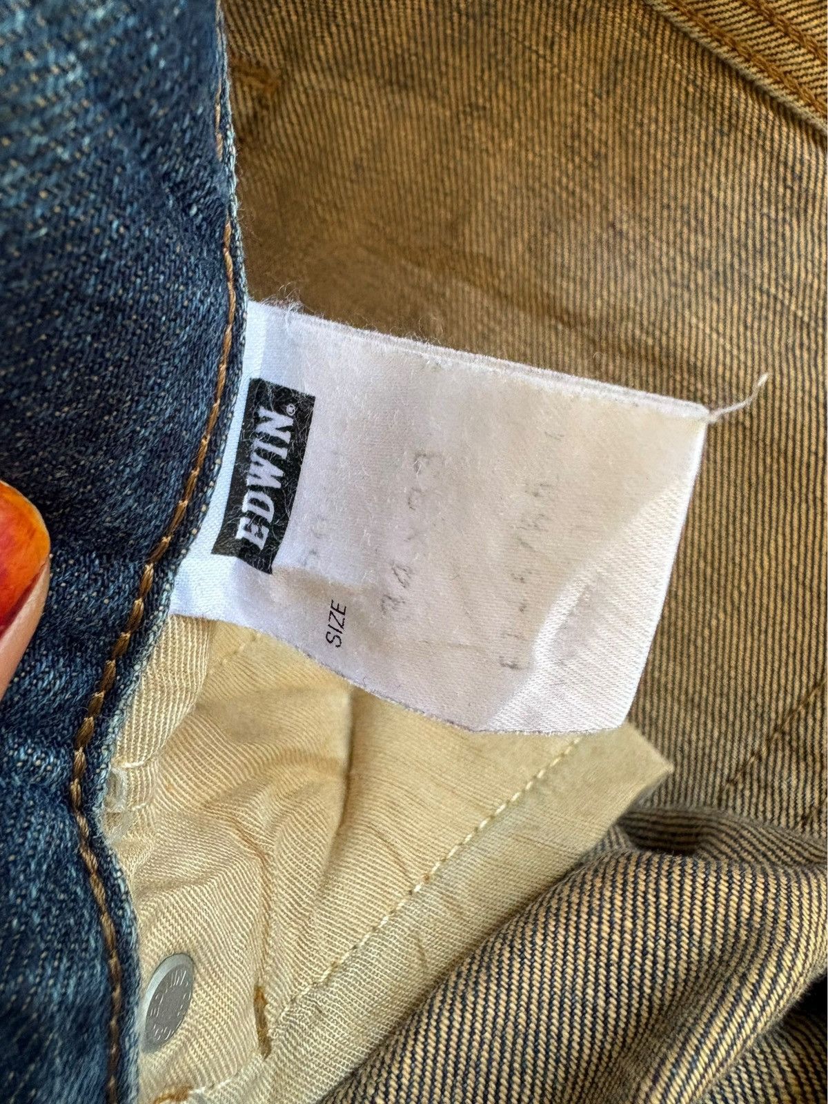 Edwin Vintage Edwin 503 Mud Wash Distressed Loose Baggy Jeans Size US 32 / EU 48 - 10 Thumbnail
