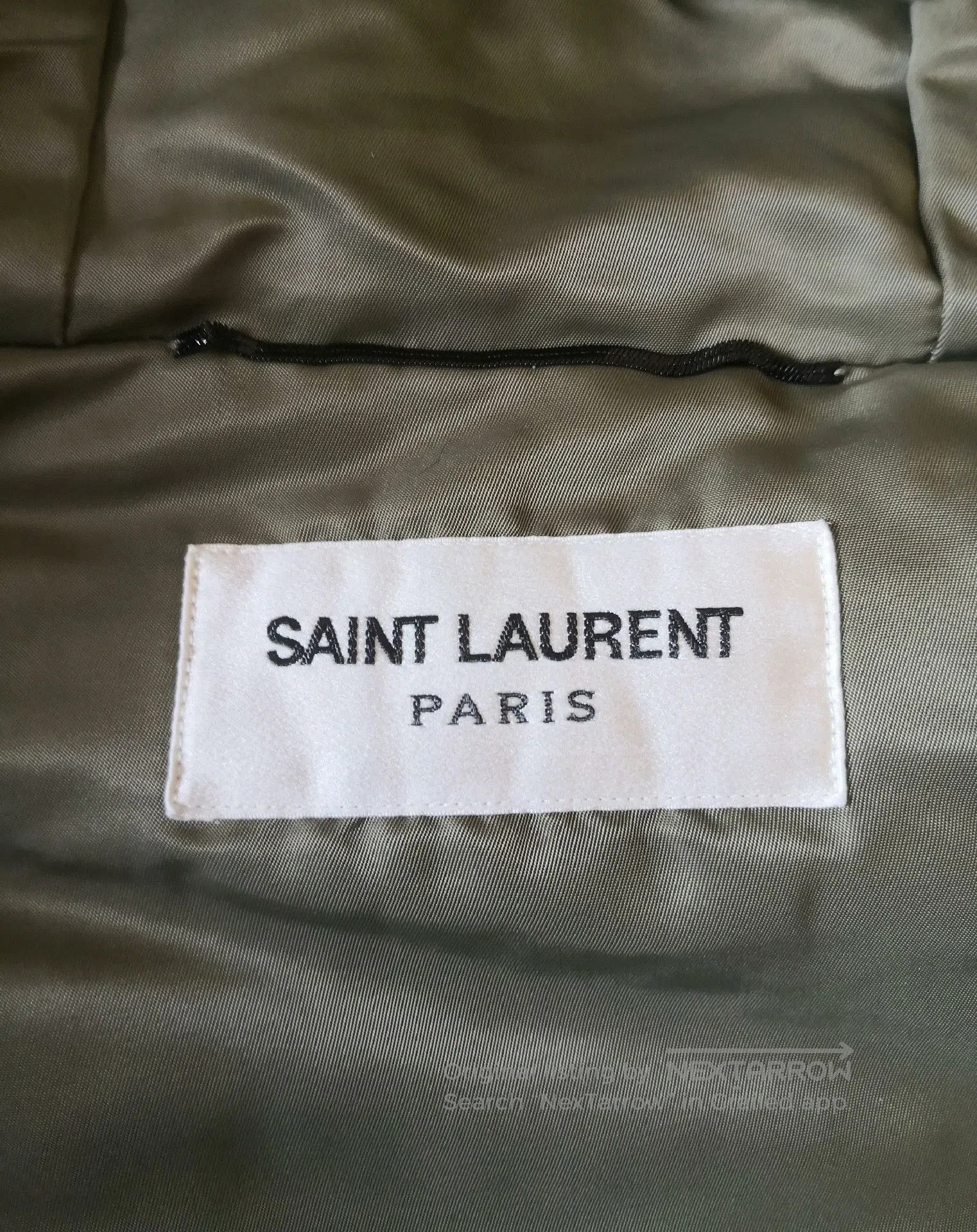 Saint Laurent Paris Saint Laurent MA1 Olive Green Padded Jacket. Size US M / EU 48-50 / 2 - 3 Thumbnail