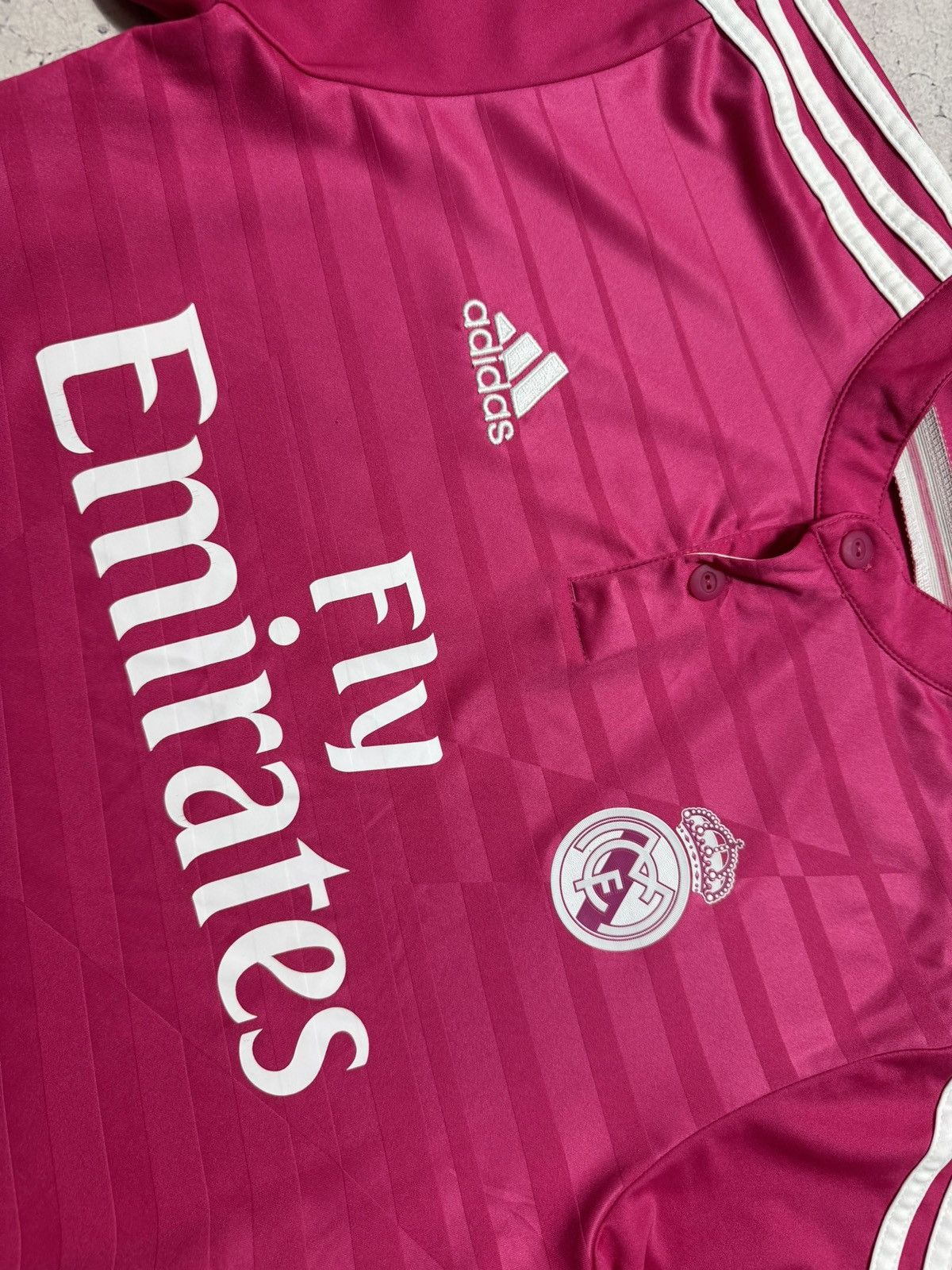 Adidas Adidas FC Real Madrid 2014/2015 Soccer Jersey Vintage Pink Size US S / EU 44-46 / 1 - 5 Thumbnail
