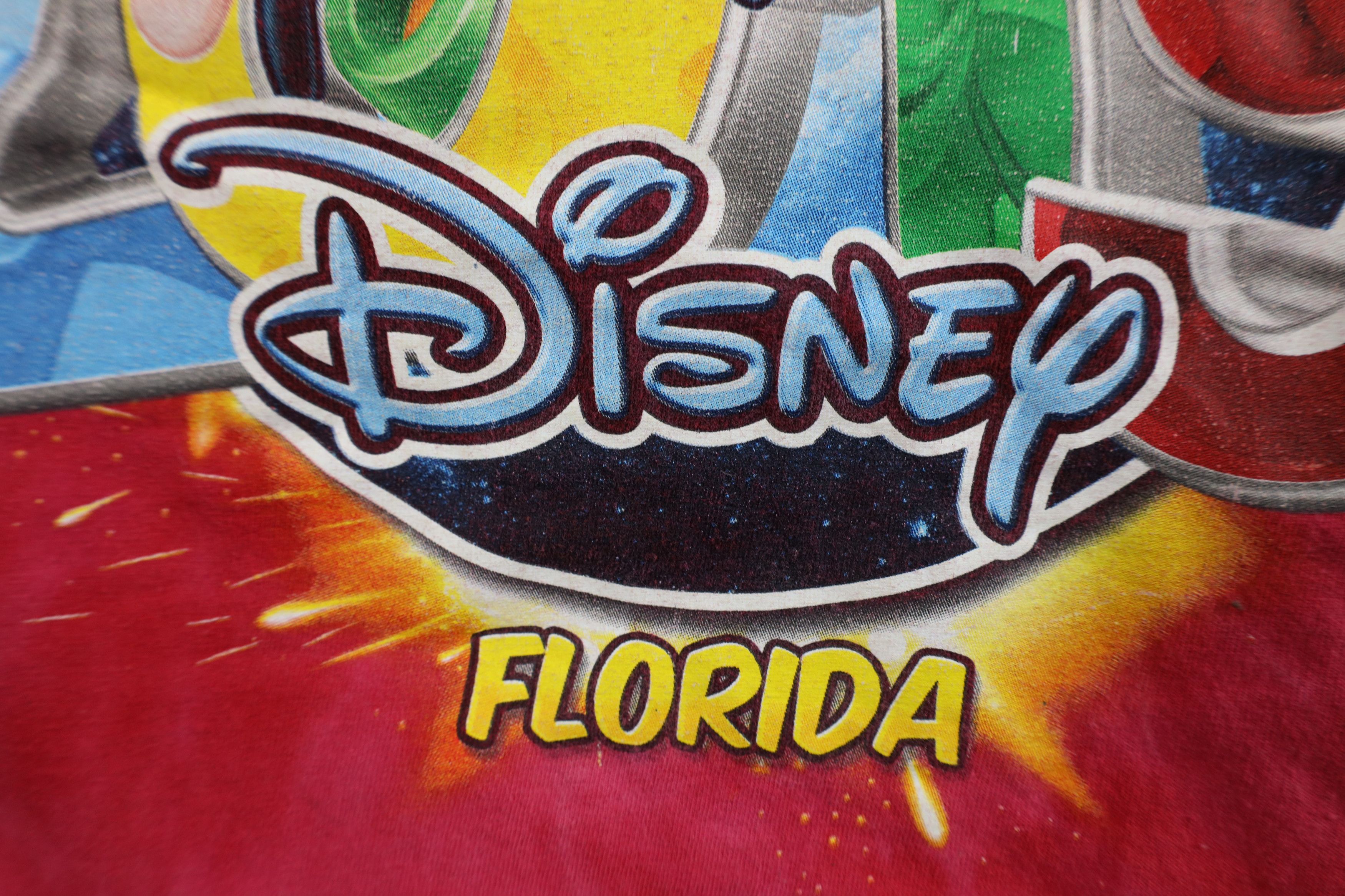 Disney Y2K Disney Acid Wash Walt Disney World Florida T-Shirt Red Size US XXL / EU 58 / 5 - 5 Thumbnail