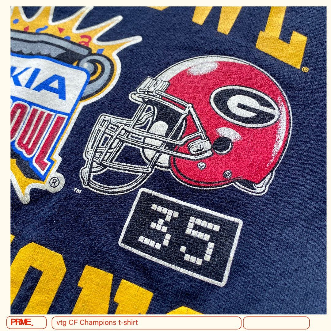 Champion × Vintage vintage 2006 Y2K NOKIA SUGAR BOWL CHAMPIONS Georgia t-shirt Size US XXL / EU 58 / 5 - 7 Thumbnail