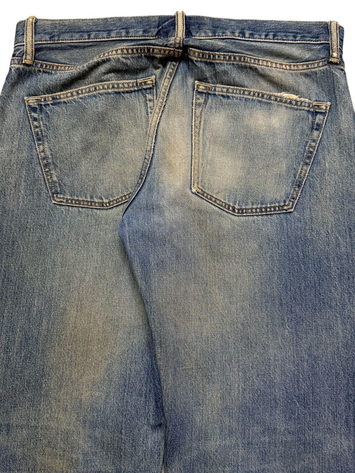 Uniqlo Vintage Y2K Japanese Uniqlo Mud Wash Faded Distressed Loose Size US 35 - 6 Thumbnail