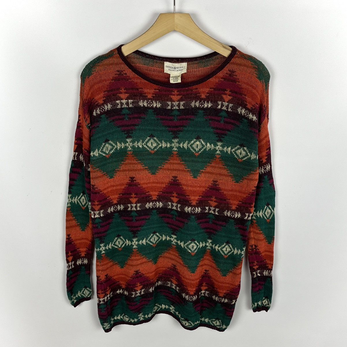 Denim & Supply Ralph Lauren Vintage Denim & Supply Ralph Lauren aztec sweater 90’s Size XS / US 0-2 / IT 36-38 - 1 Thumbnail