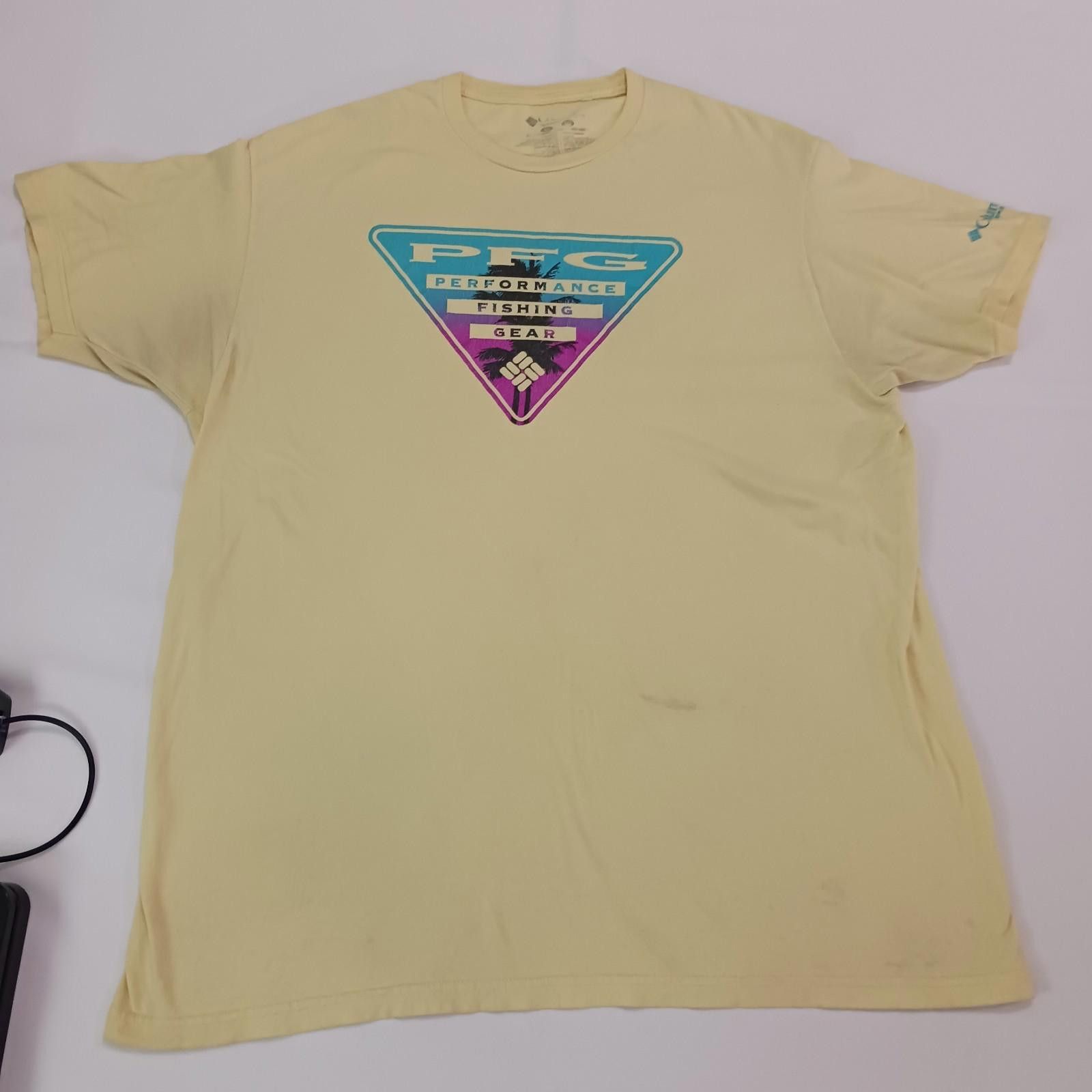 Columbia Columbia Men's Cotton Yellow Short Sleeve Graphic T-Shirt XL Size US XL / EU 56 / 4 - 12 Thumbnail