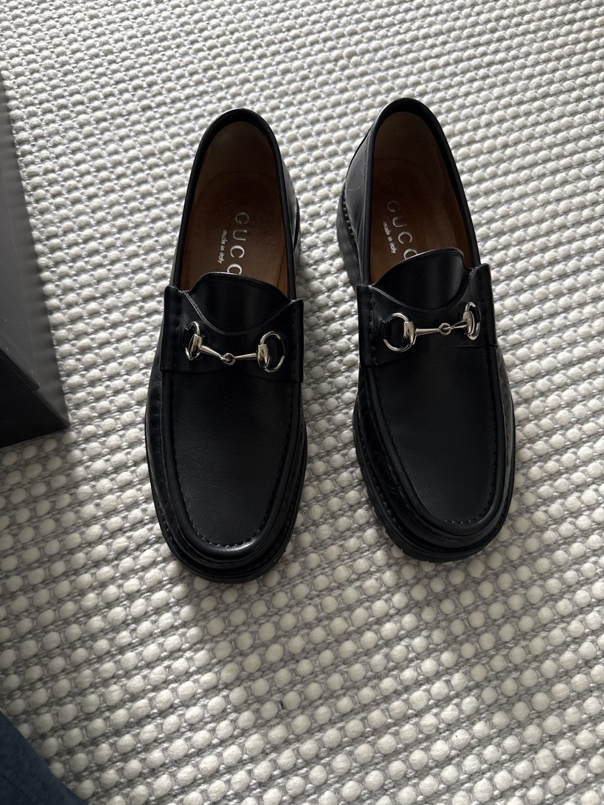Gucci Gucci leather lugged sole loafers Size US 8.5 / EU 41-42 - 1 Thumbnail
