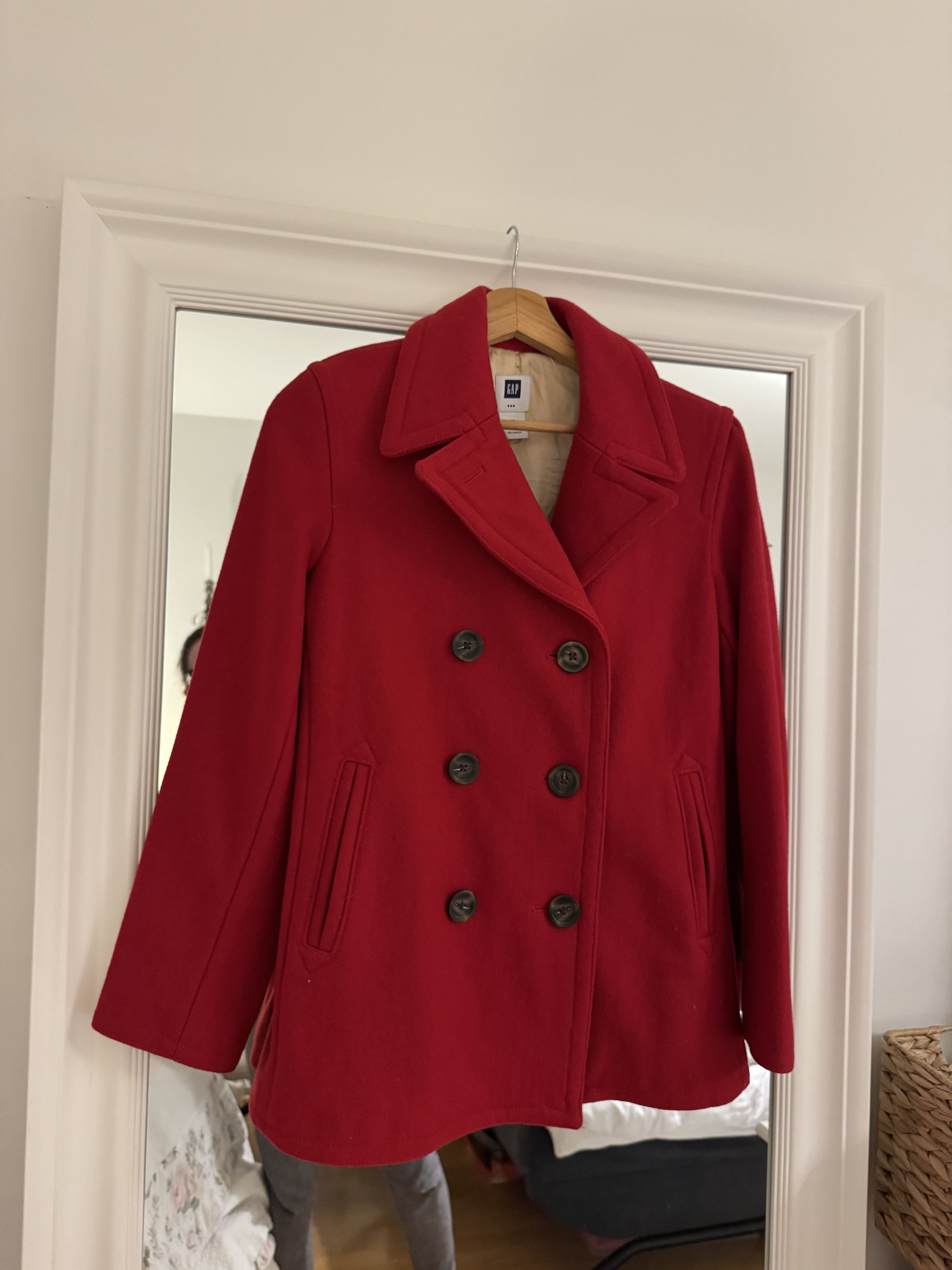 Gap red wool short coat GAP Size S / US 4 / IT 40 - 2 Thumbnail