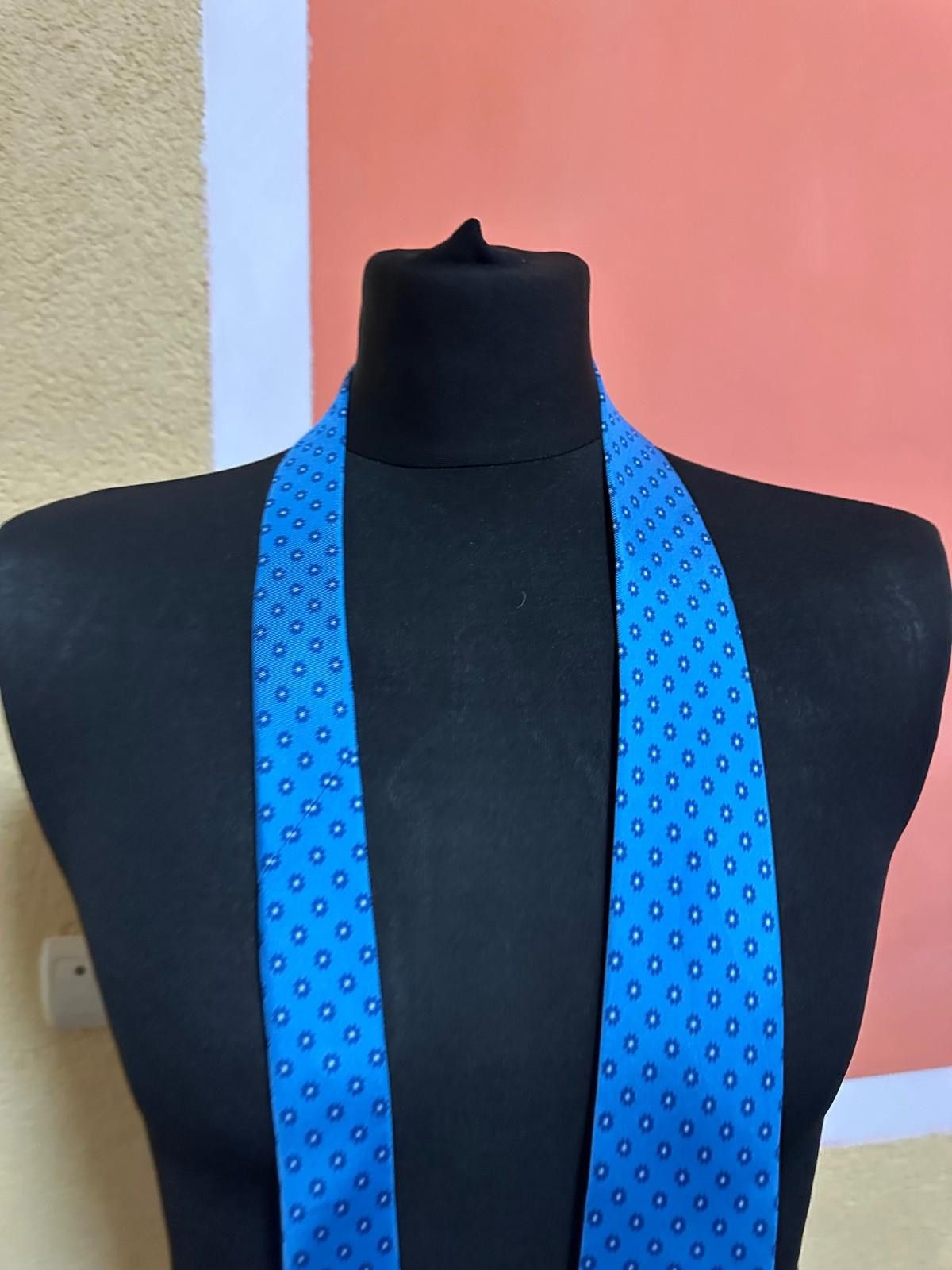 Luigi Borrelli Borrelli Napoli Blue Floral Silk Tie Size ONE SIZE - 3 Thumbnail