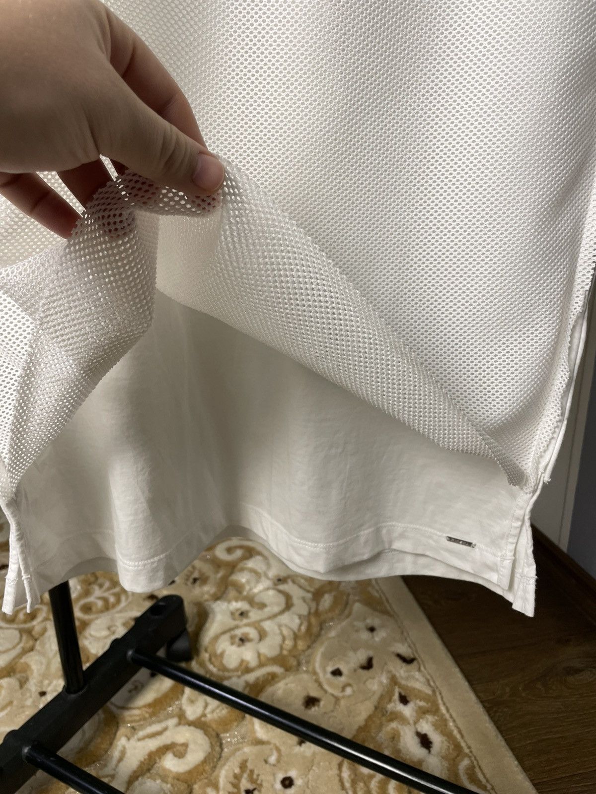 Diesel Diesel Men’s White Mesh T-Shirt 2in1 Size L Size US L / EU 52-54 / 3 - 4 Thumbnail