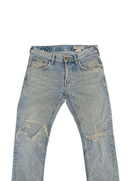 H&M H&M Distressed Jeans Slim Fit Nice Style Size US 30 / EU 46 - 3 Thumbnail