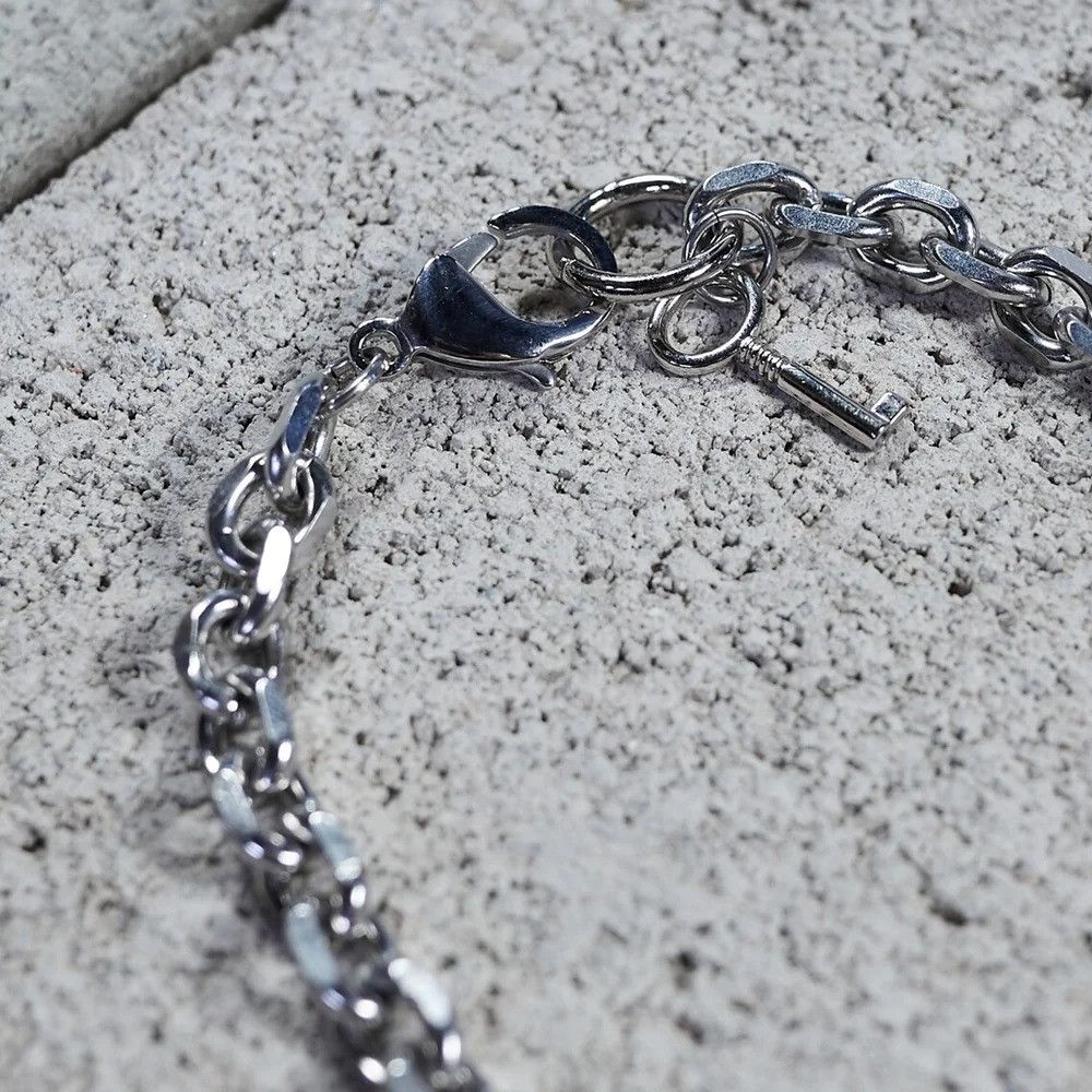Vintage Solid Stainless Steel Chain Oversized Necklace Size ONE SIZE - 5 Thumbnail