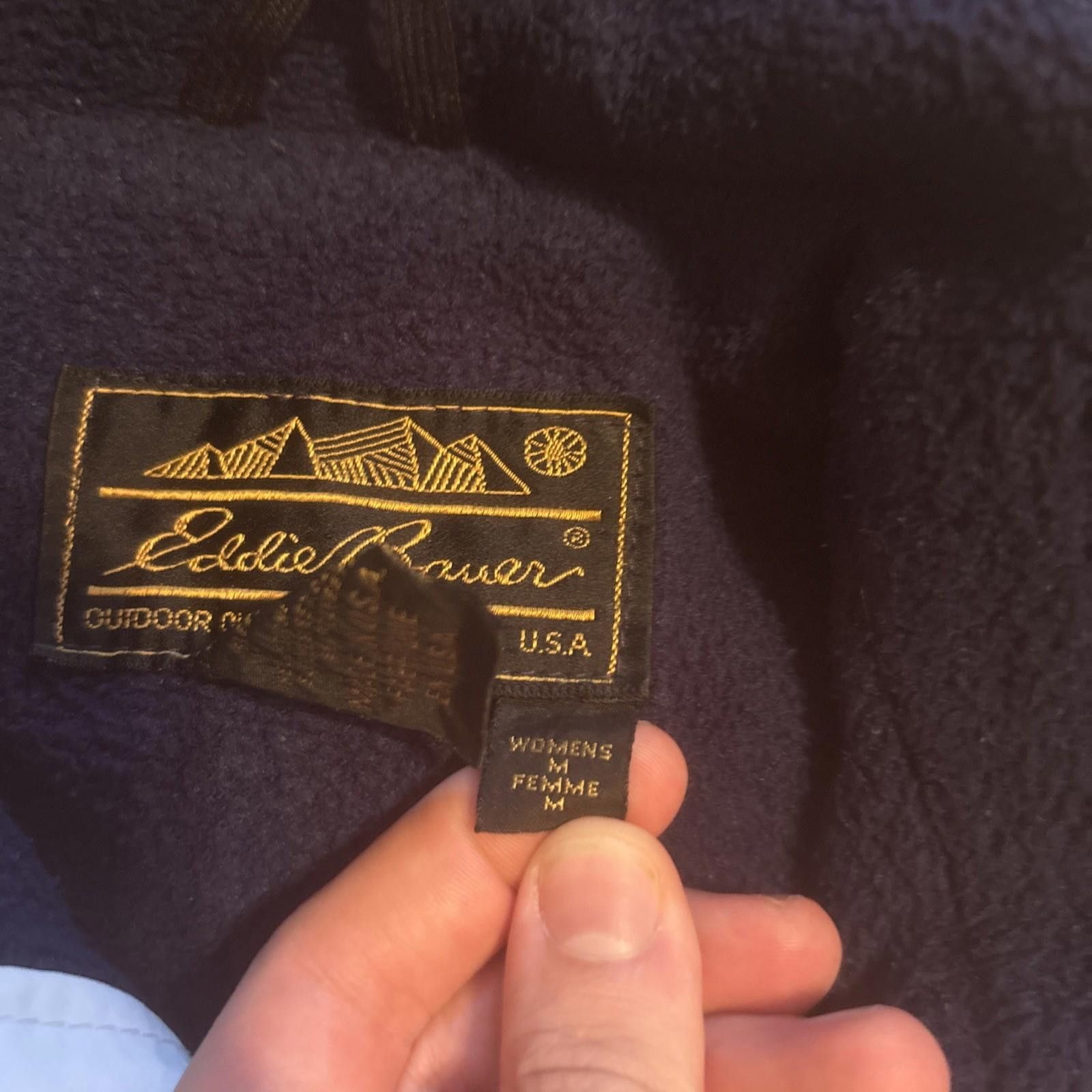 Eddie Bauer Eddie Bauer Weather Edge Coat Womens Size M Zip Fleece White Size M / US 6-8 / IT 42-44 - 3 Thumbnail