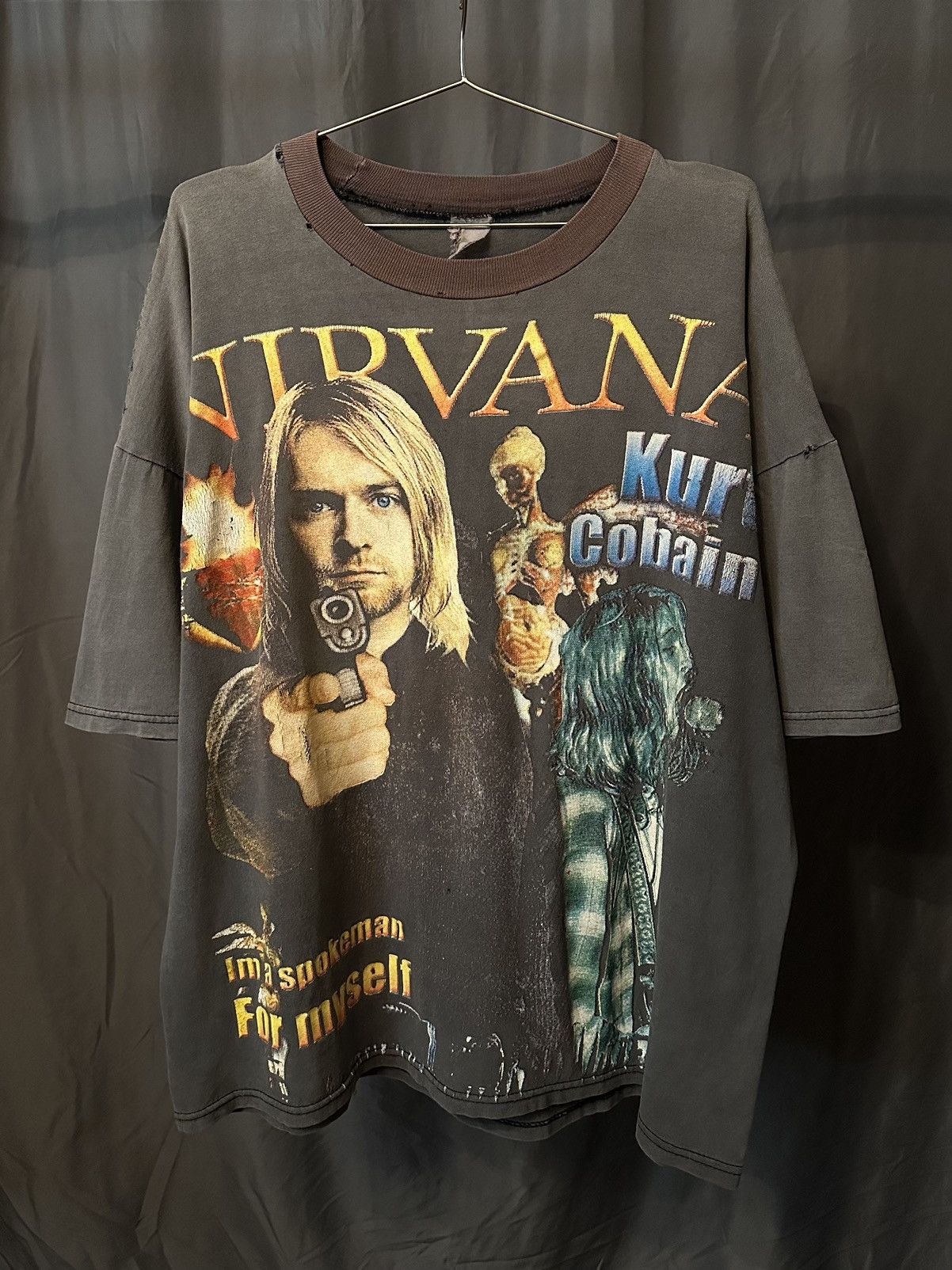 Vintage Vintage Nirvana Kurt Cobain T-Shirt Size US XL / EU 56 / 4 - 1 Thumbnail