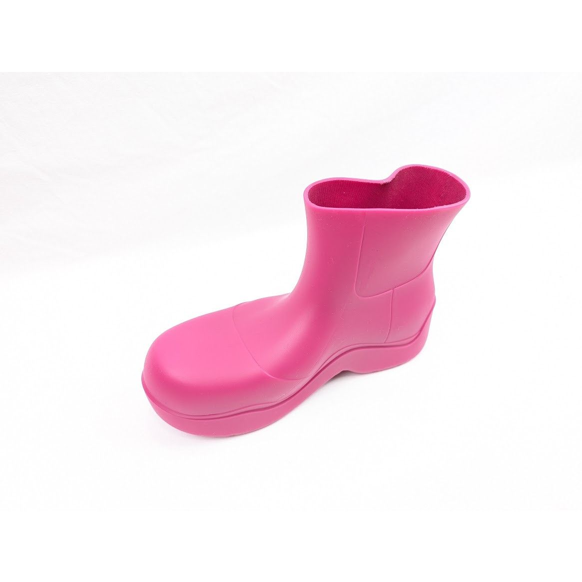 Bottega Veneta o1rshd1 Women's Matt Rubber Puddle Boots in Hollyhock Size US 9 / IT 39 - 10 Thumbnail