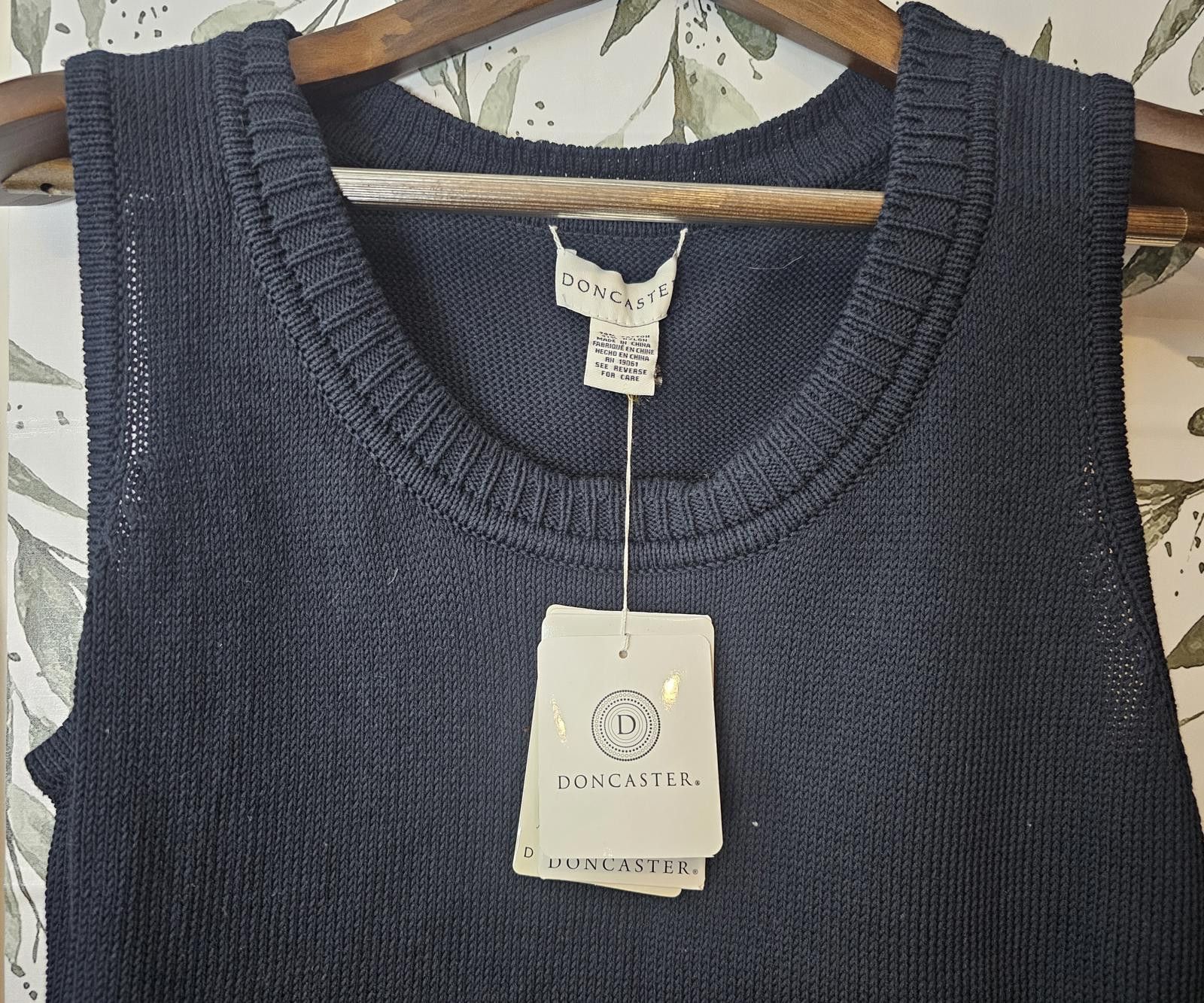 Other NWT Doncaster Blouse Blue Womens Size L Knit Size L / US 10 / IT 46 - 4 Thumbnail