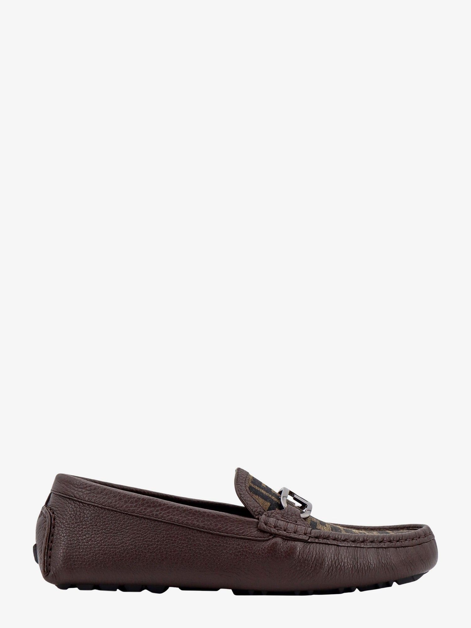 image of Fendi Driver O'lock Man Brown Sneakers, Men's (Size 8)