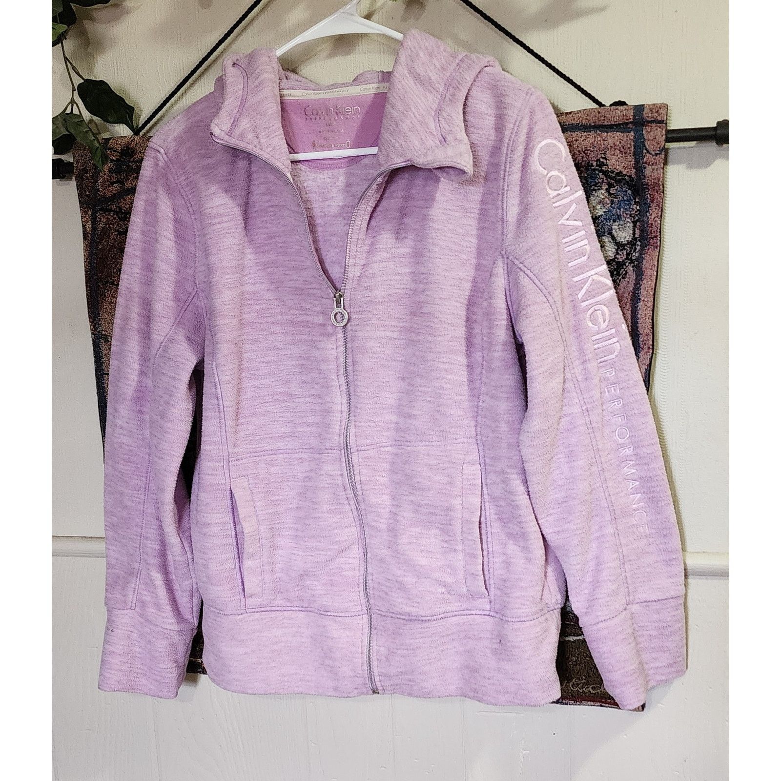 Calvin Klein Calvin Klein Performance Full Zip Hoodie Women's Pink Large Size L / US 10 / IT 46 - 1 Thumbnail