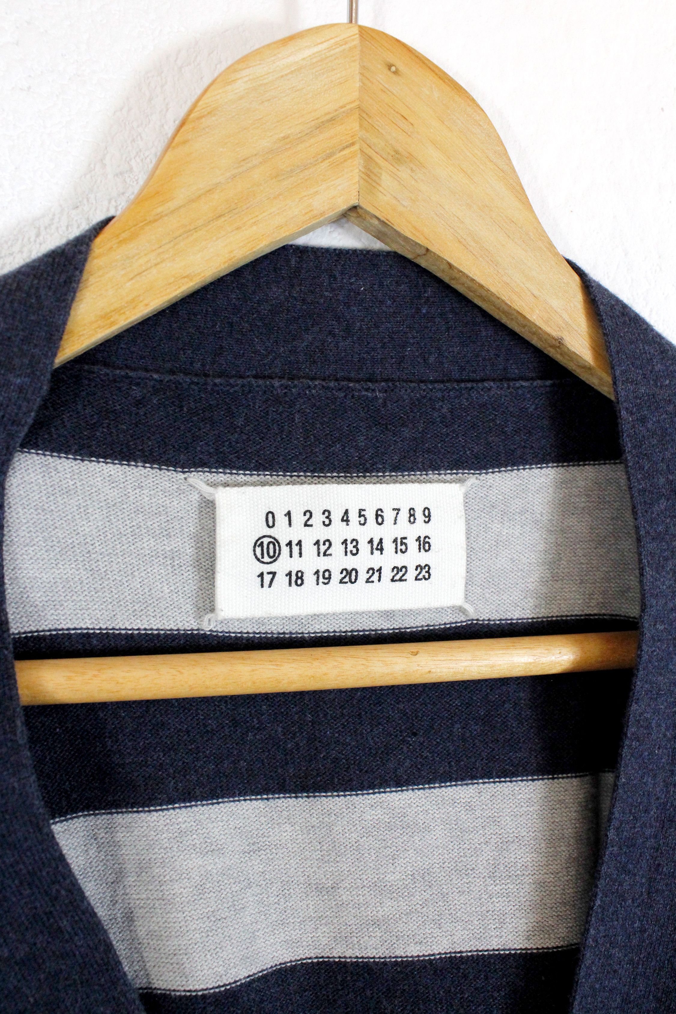 Maison Margiela Archive Maison Margiela Line (10) Wide Striped Cardigan Size US M / EU 48-50 / 2 - 3 Thumbnail