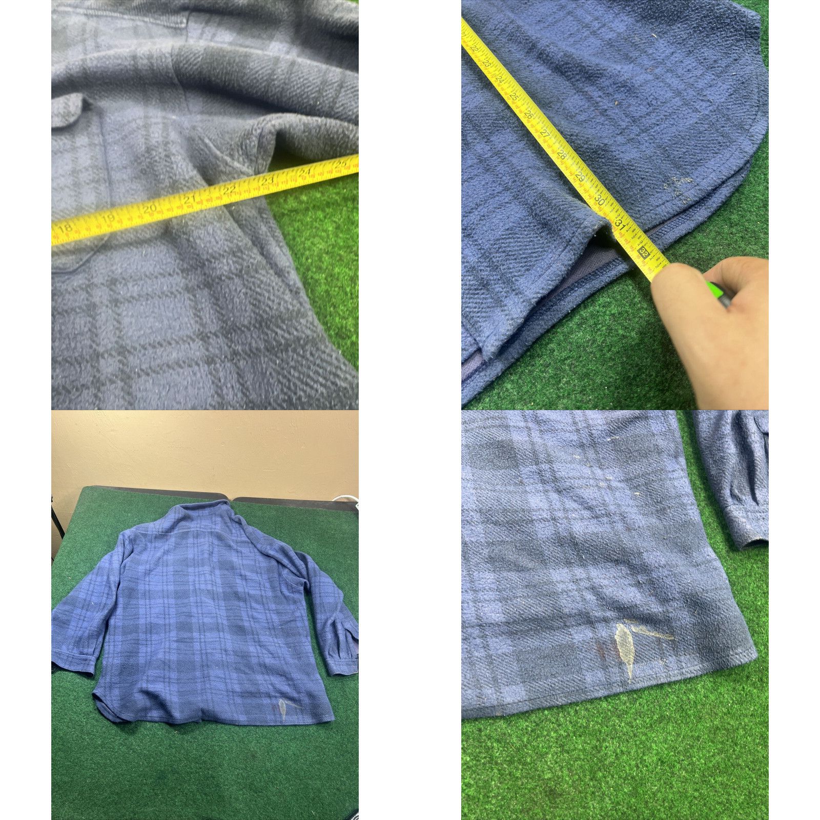 UNIONBAY Vtg 90s Unionbay Blue Plaid Flannel L Button Up Shirt Grunge Work Outdoors Size US L / EU 52-54 / 3 - 8 Thumbnail