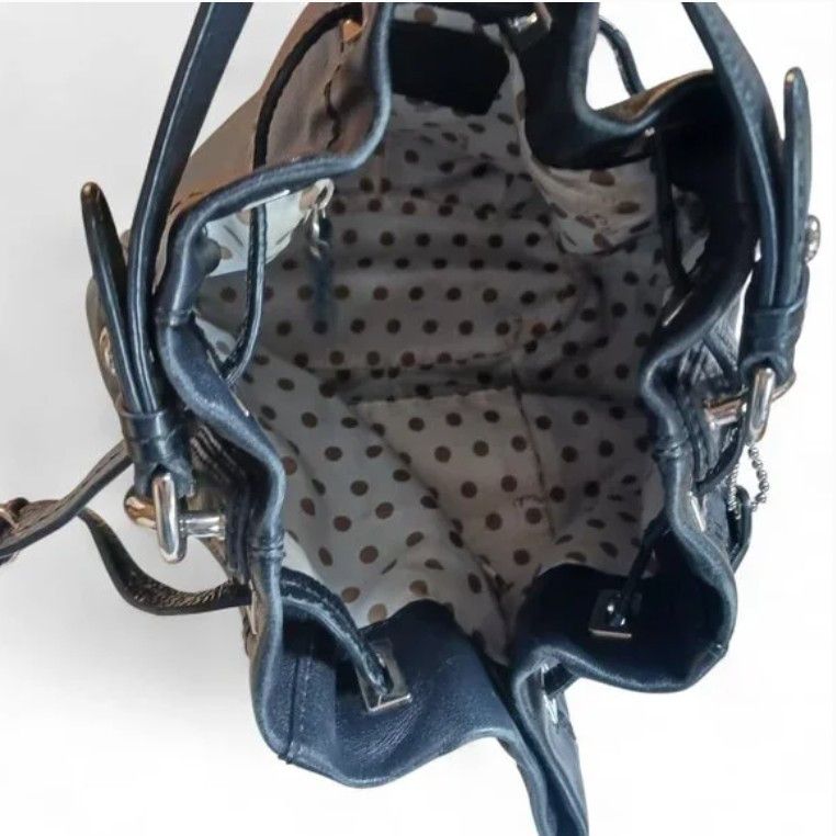 Coach Coach Mia Black Drawstring Bucket Bag 14601 | Black Size ONE SIZE - 10 Thumbnail