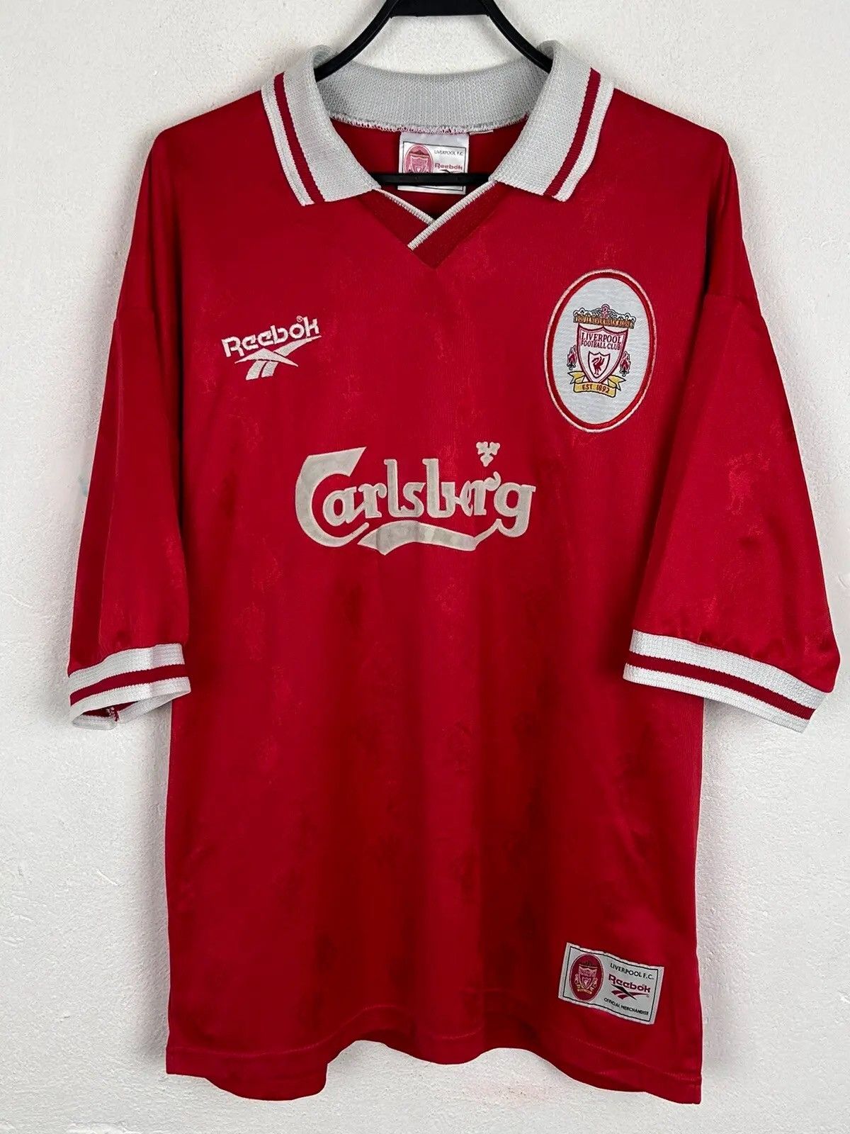 Reebok Reebok x Liverpool FC 1996/98 #13 Karl Heinz Riedle Jersey Size US M / EU 48-50 / 2 - 2 Thumbnail