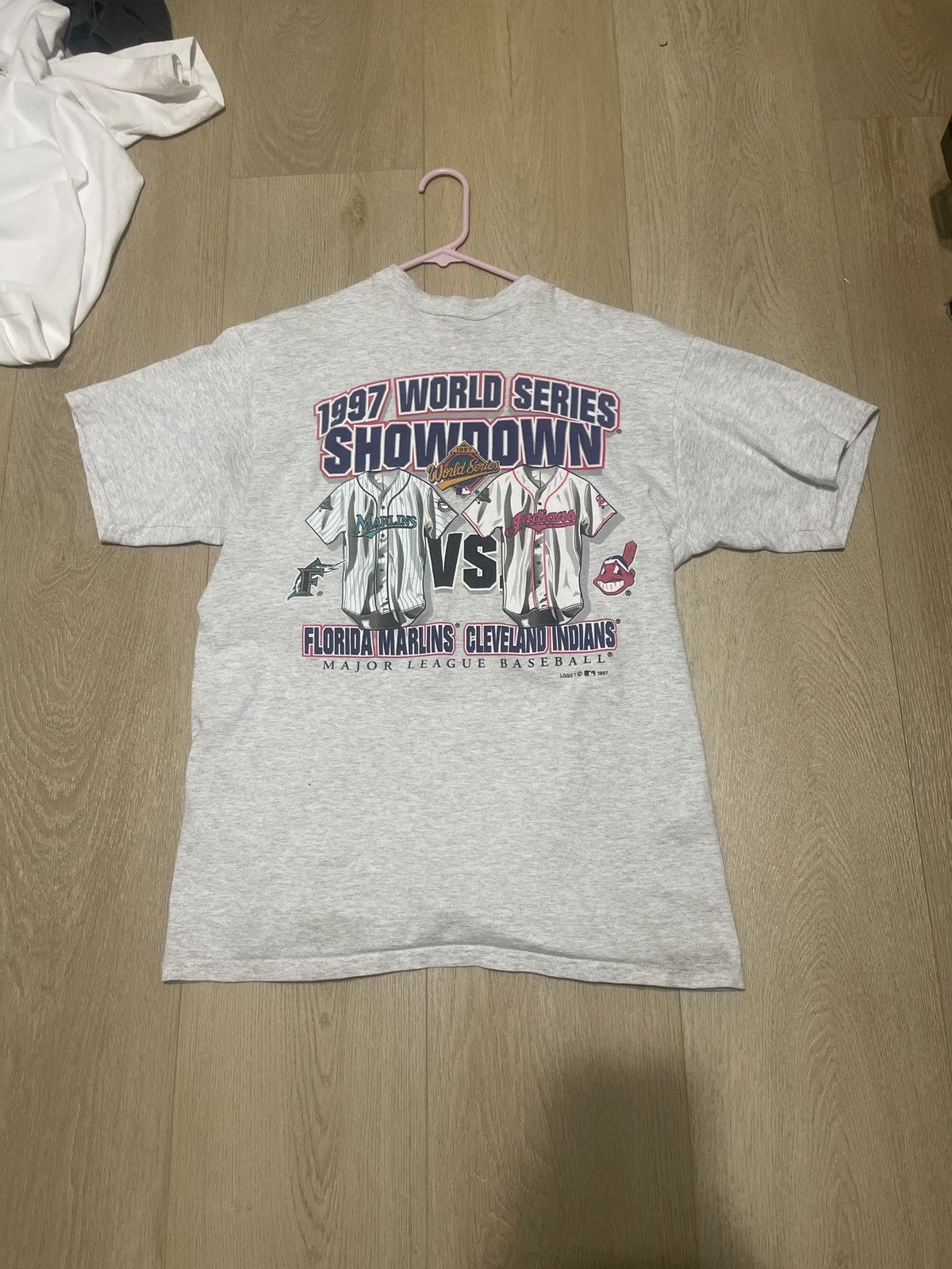 MLB World Series Florida Marlins vs Cleveland Indians Size US L / EU 52-54 / 3 - 1 Thumbnail