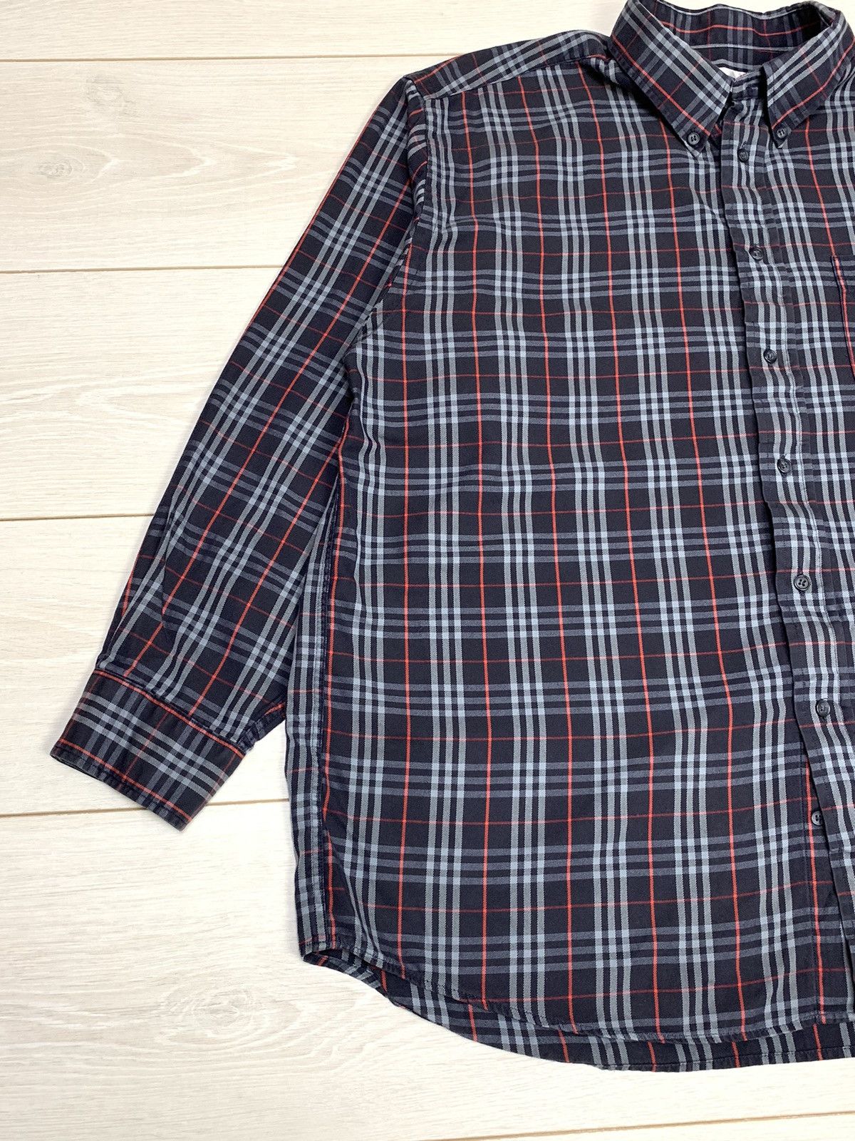Burberry Burberrys London Nova Check Blue Oxfords Shirt Size US XL / EU 56 / 4 - 2 Thumbnail